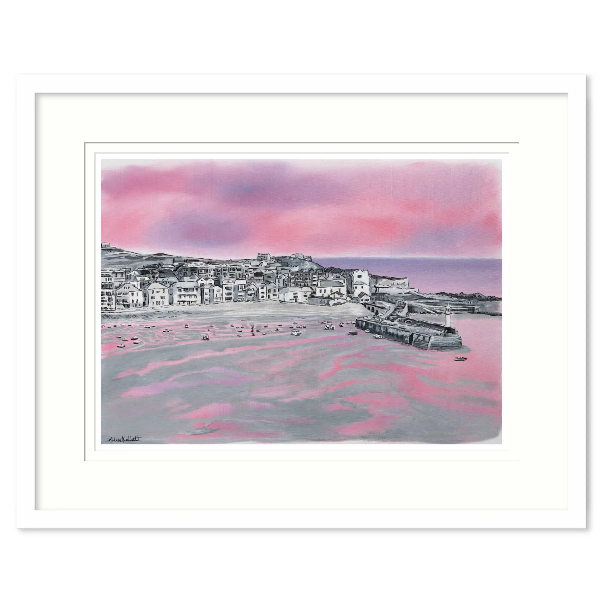 St Ives|Cornwall*Whistlefish St Ives Med Framed Print