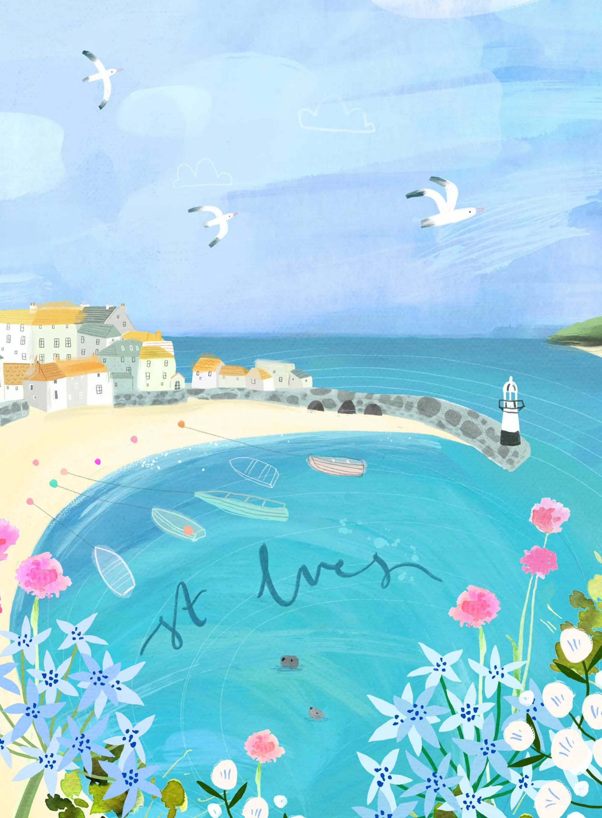 Unframed Prints*Whistlefish St Ives Medium Art Print