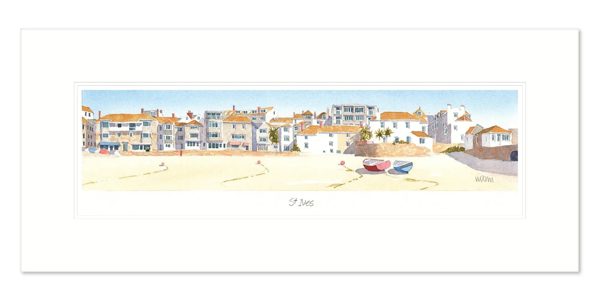 St Ives|Boat & Sailing*Whistlefish St Ives Mounted Print