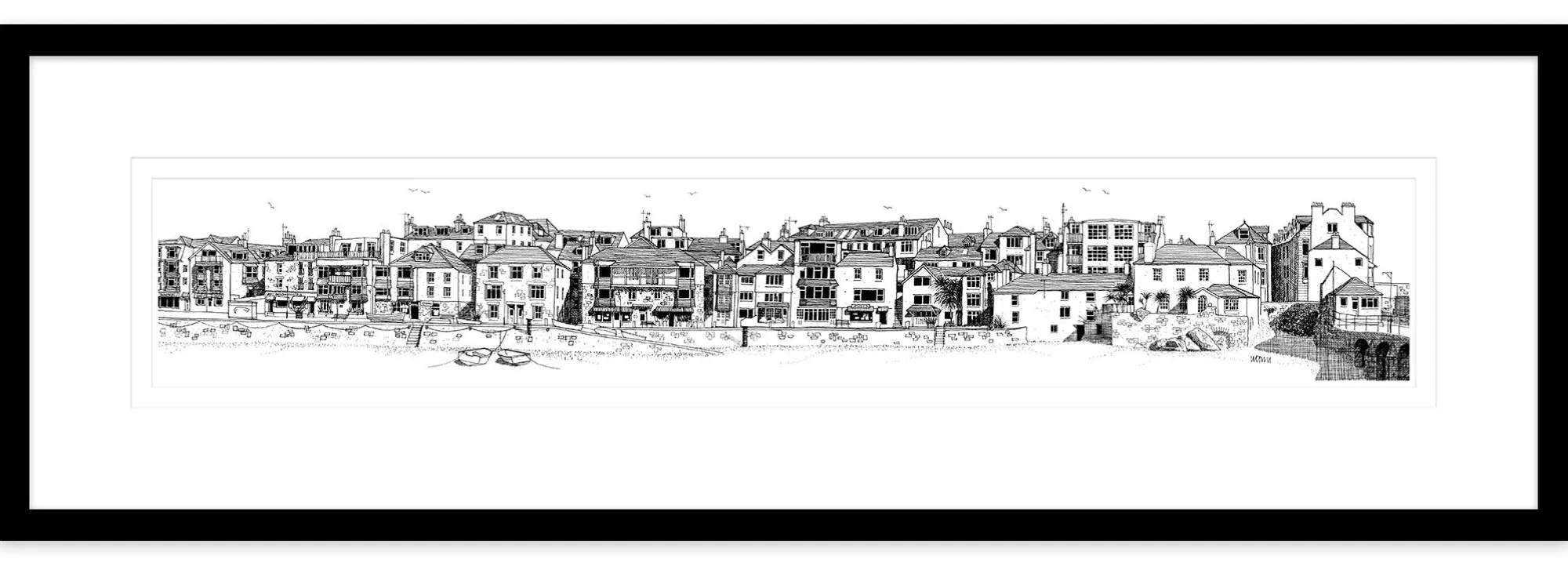 St Ives|Cornwall*Whistlefish St Ives Town & Harbour Framed Print