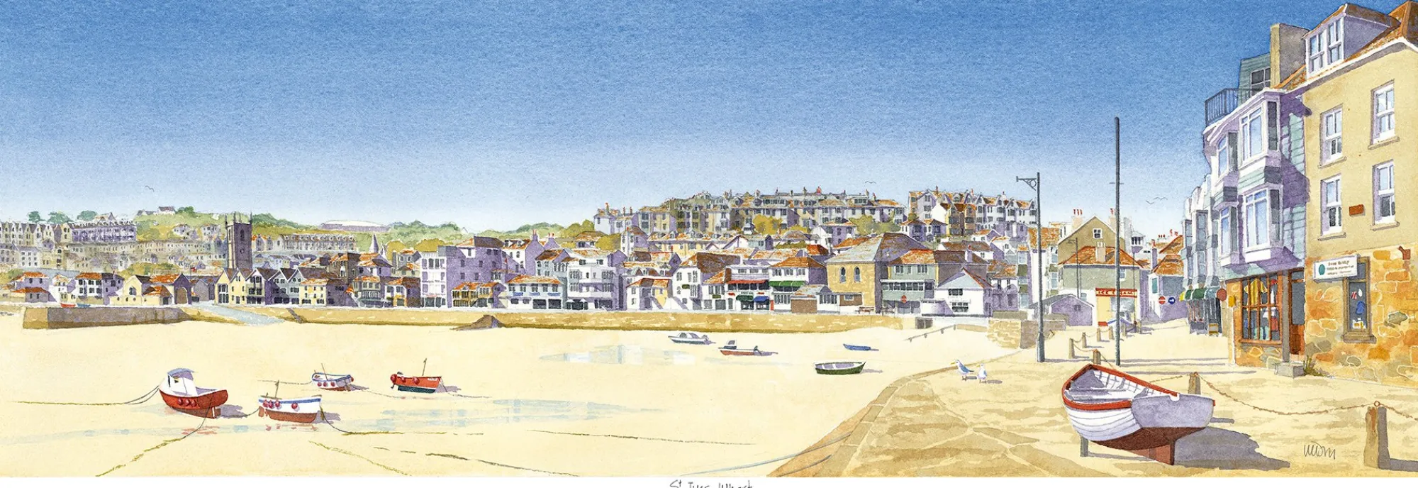 Unframed Prints*Whistlefish St Ives Wharf Art Print