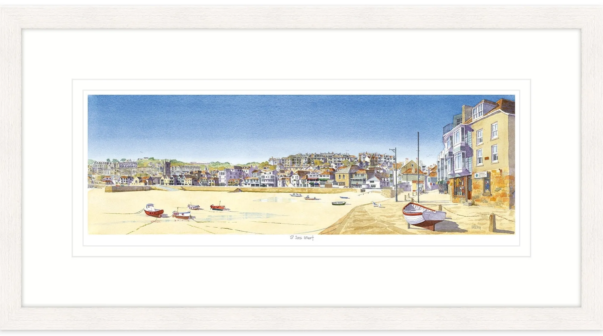 St Ives|Cornwall*Whistlefish St Ives Wharf Framed Print