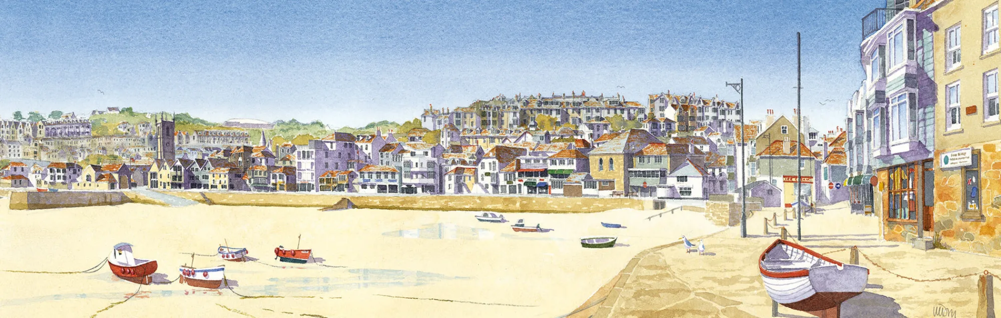 Unframed Prints*Whistlefish St Ives Wharf Medium Art Print