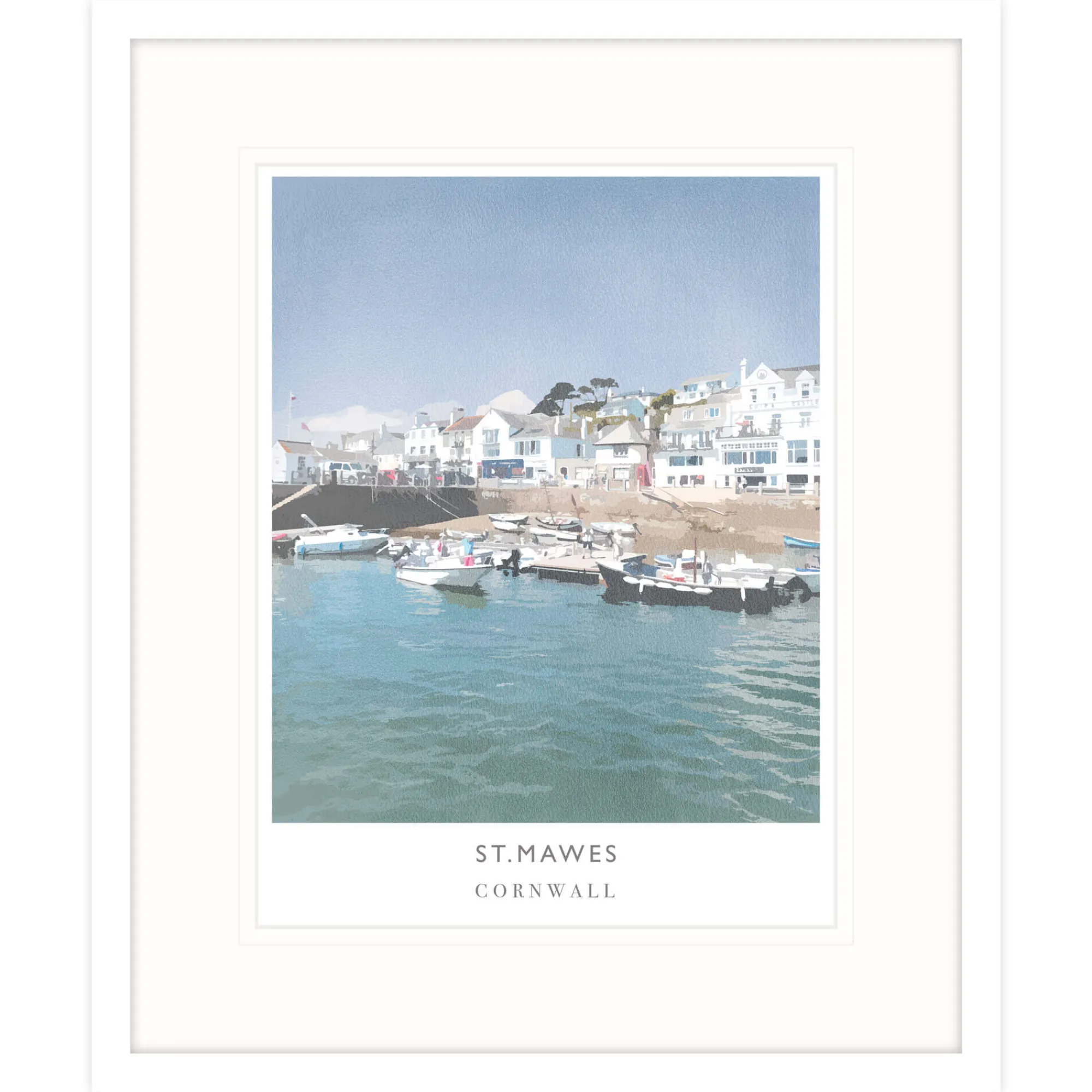 Framed Prints*Whistlefish St Mawes Medium Framed Print