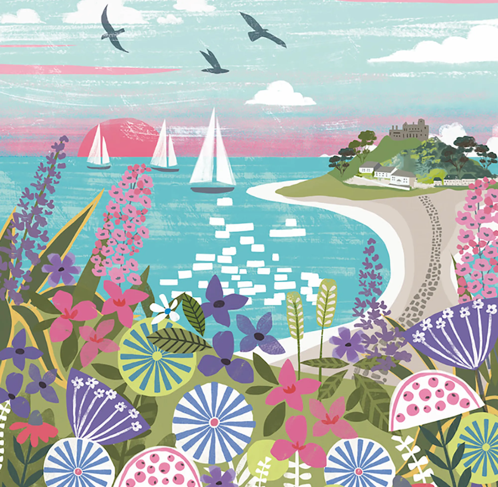 Unframed Prints*Whistlefish St Michaels Mount Art Print