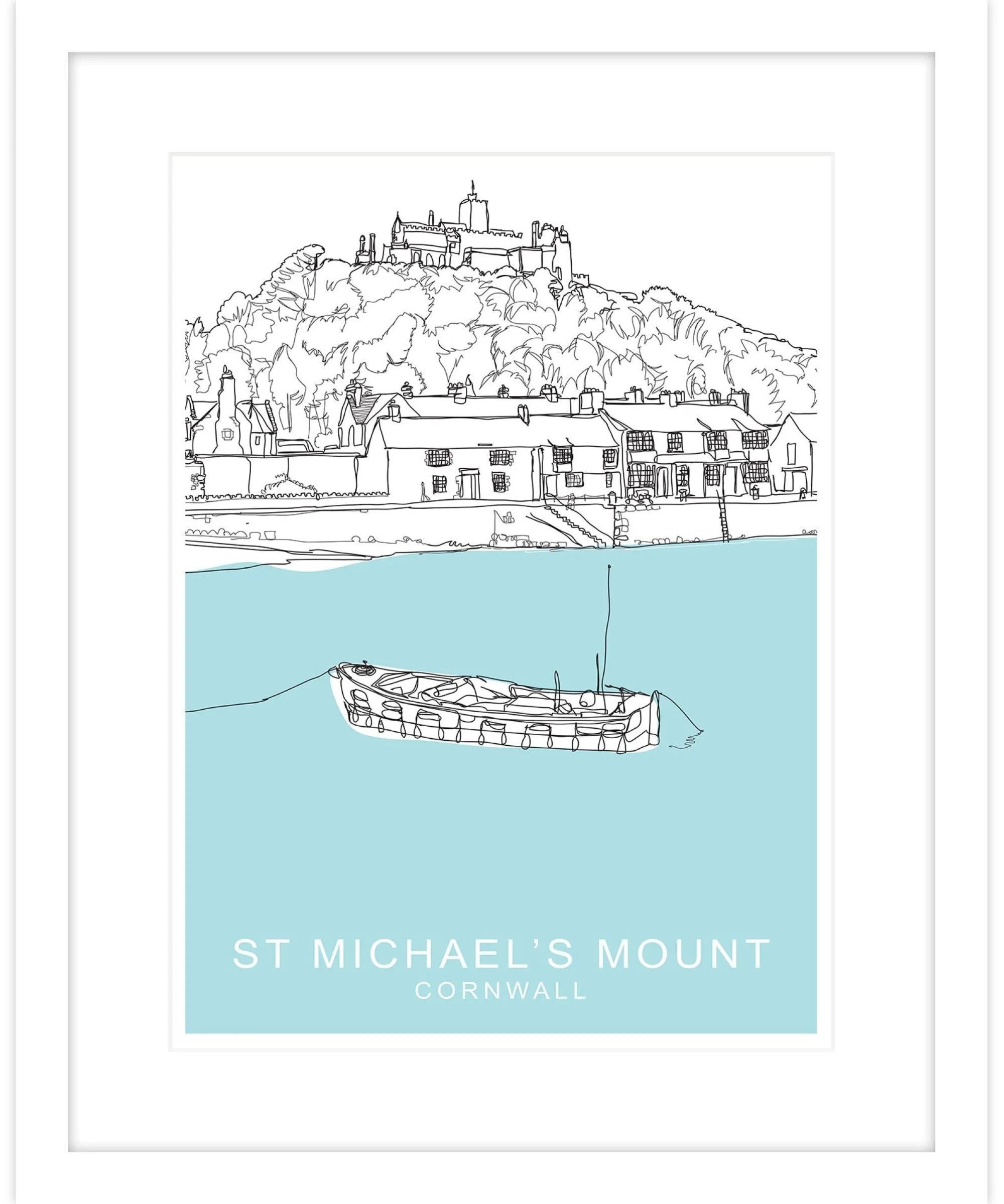 Framed Prints*Whistlefish St Michaels Mount Framed Travel Print