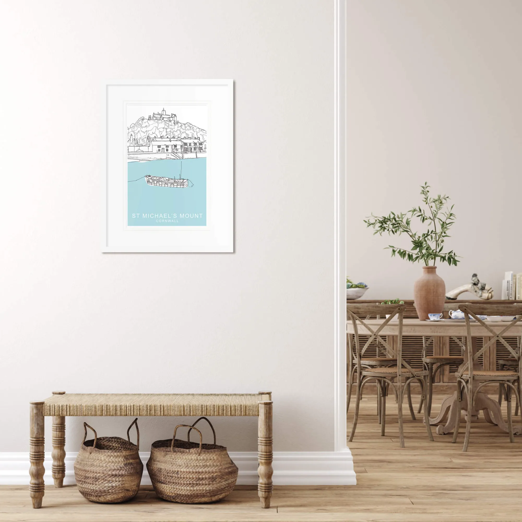 Unframed Prints*Whistlefish St Michaels Mount Travel Art Print