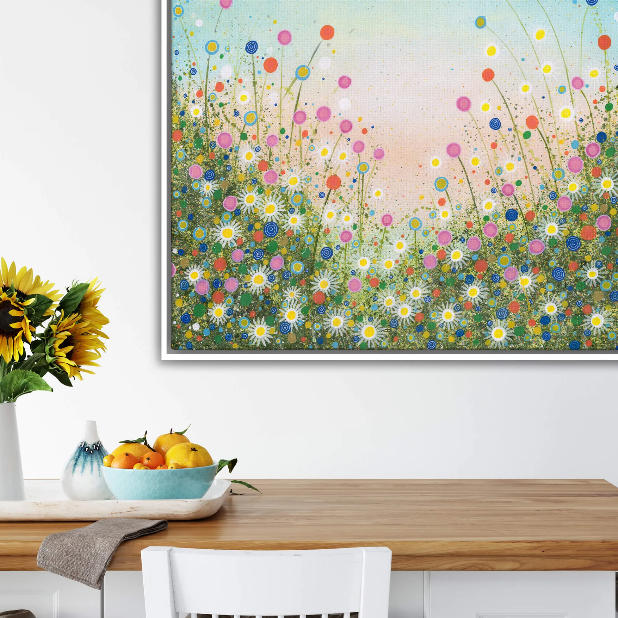 Floral & Flowers|Framed Canvas*Whistlefish Star Gazers Framed Canvas