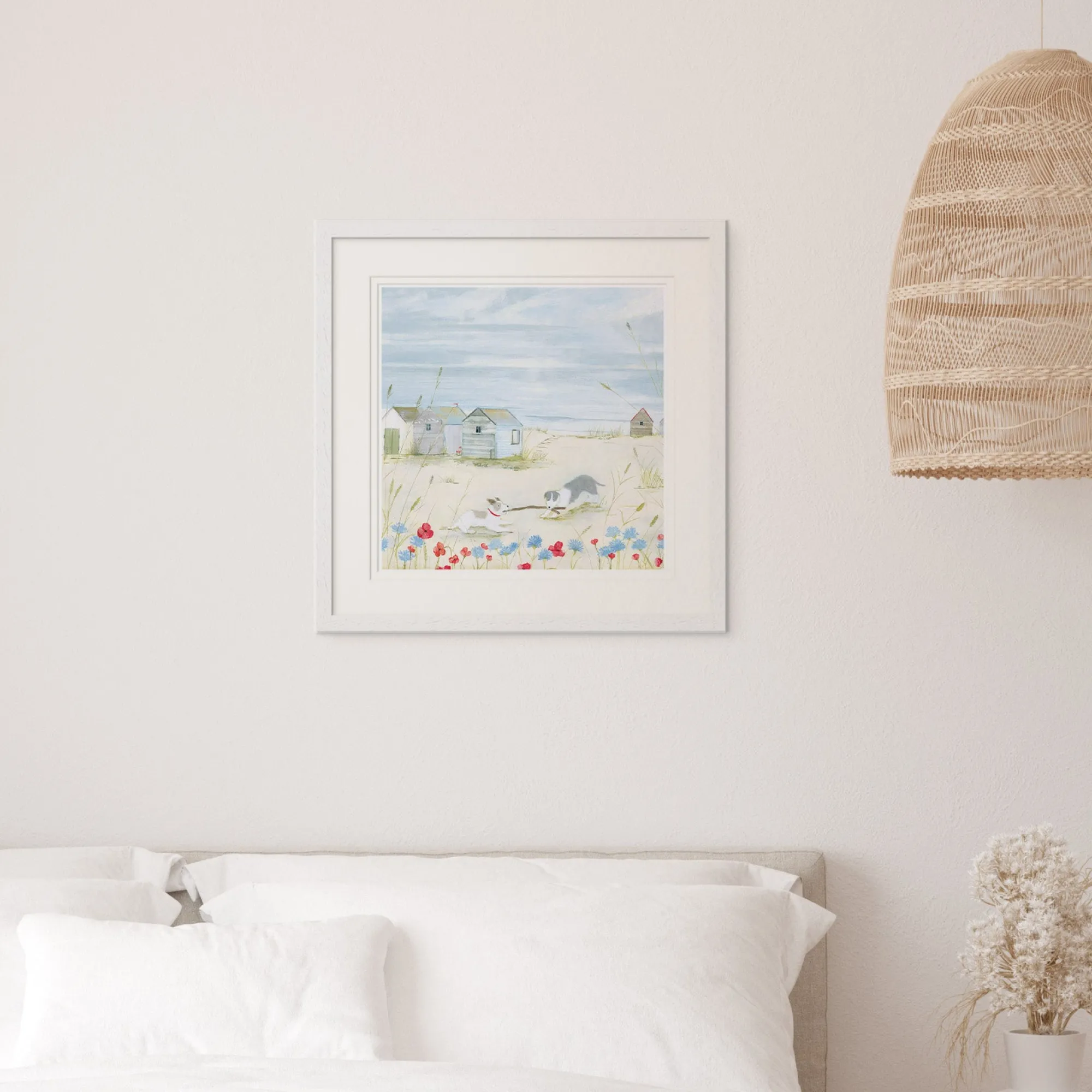 Floral & Flowers|Coastal Scenes*Whistlefish Stick Fight Framed Print