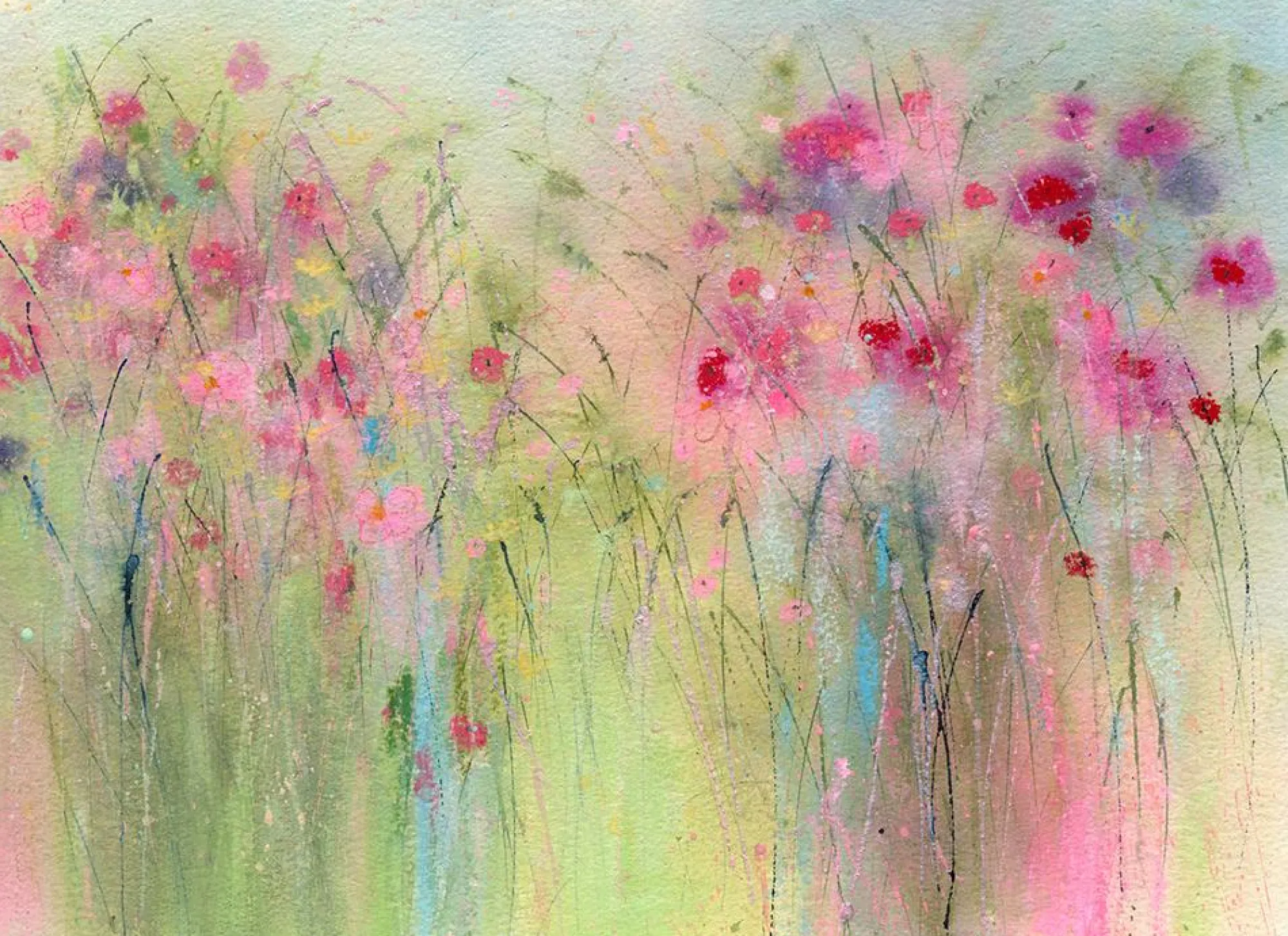 Unframed Prints*Whistlefish Summer Meadow Art Print
