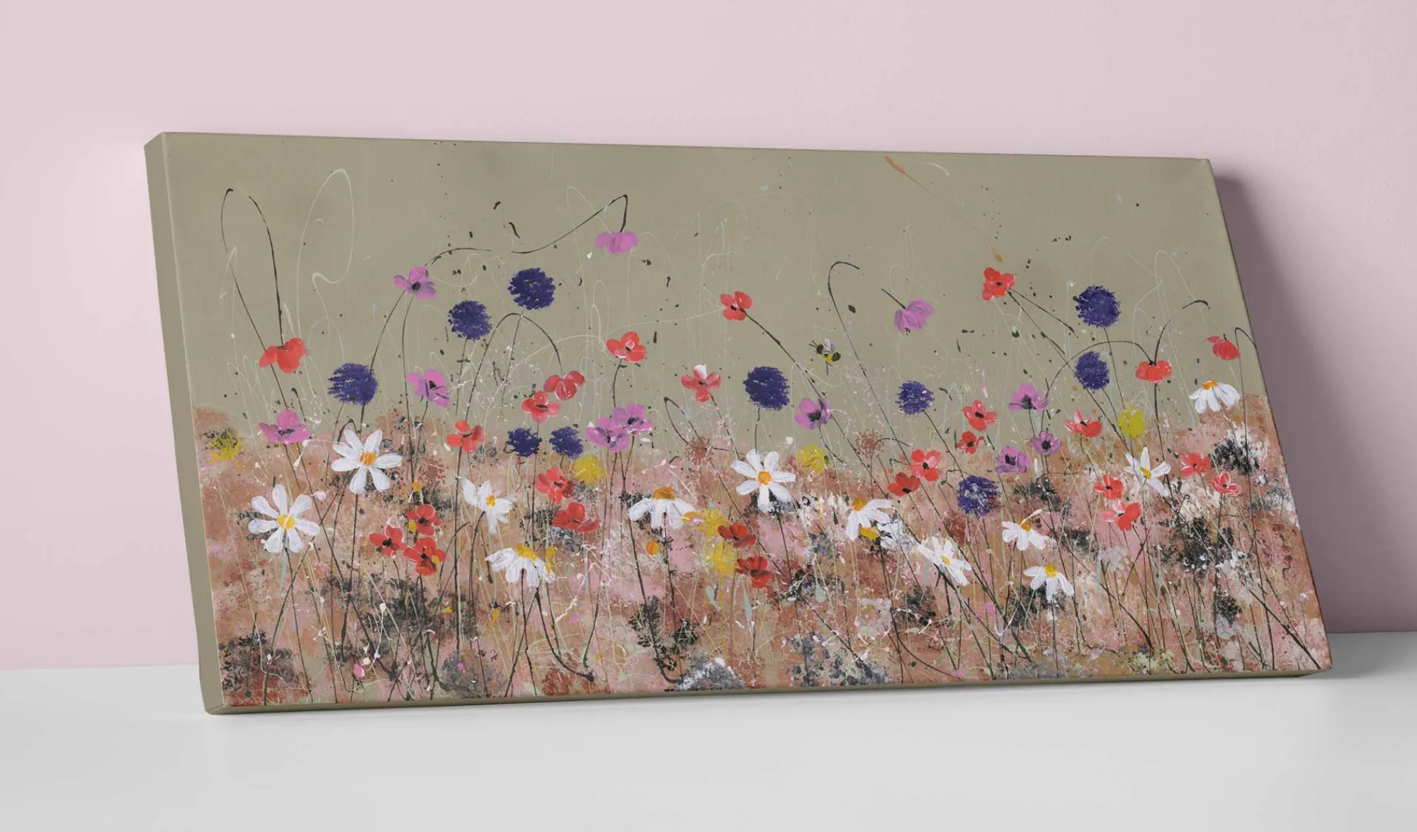 Floral & Flowers|Originals*Whistlefish Summer Meadow Original Artwork