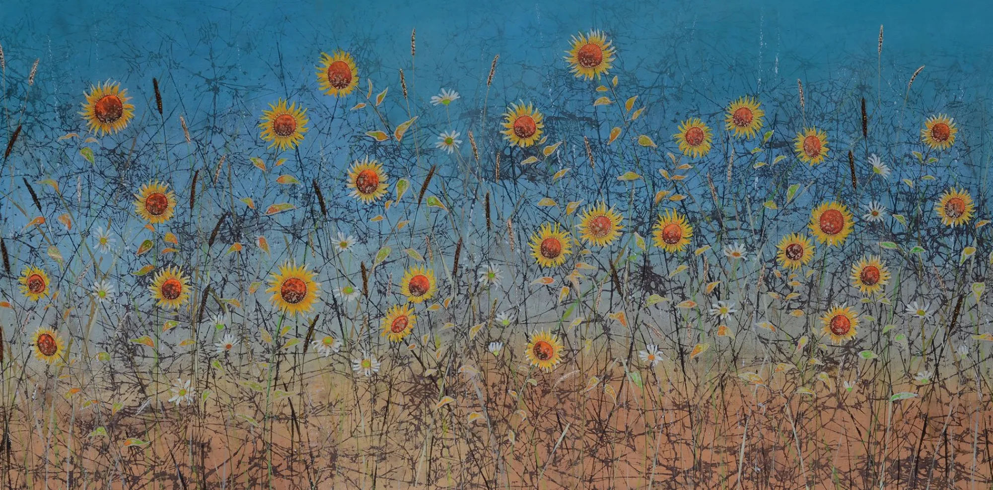 Unframed Prints*Whistlefish Sunflowers Art Print