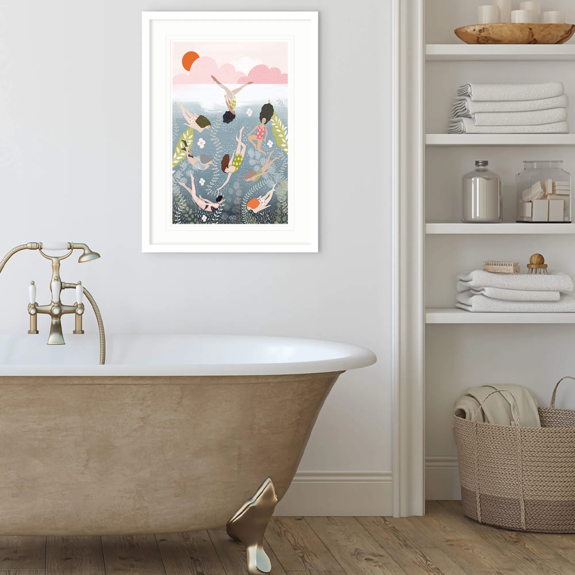 Unframed Prints*Whistlefish Swim Free Art Print