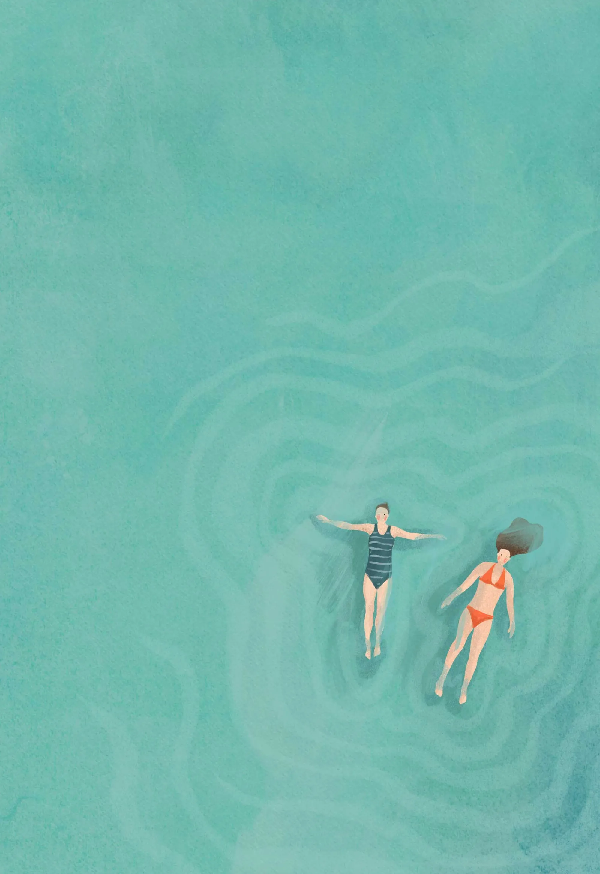 Unframed Prints*Whistlefish Swimmers Art Large Print