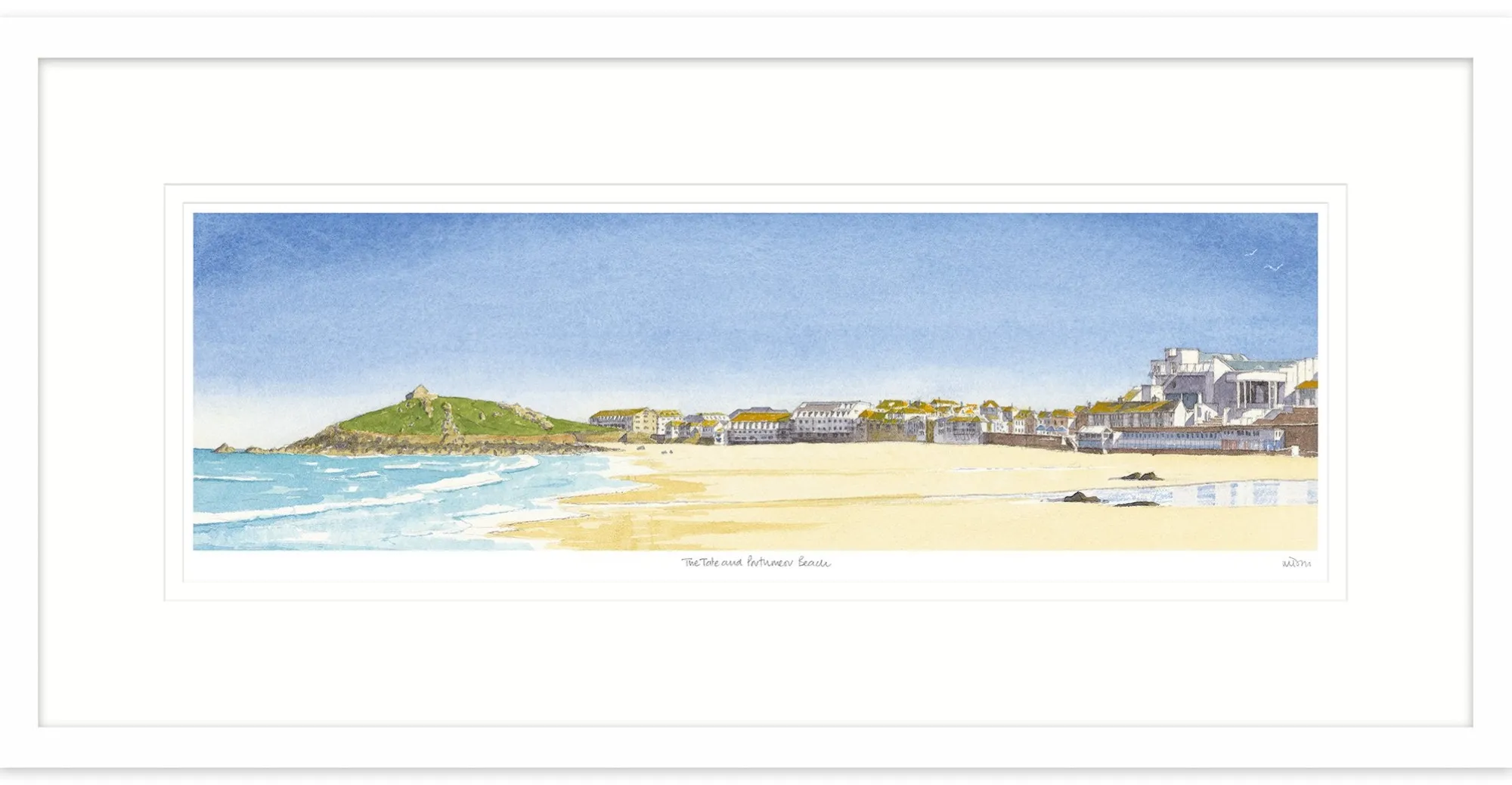 St Ives|Cornwall*Whistlefish Tate And Porthmeor Framed Print