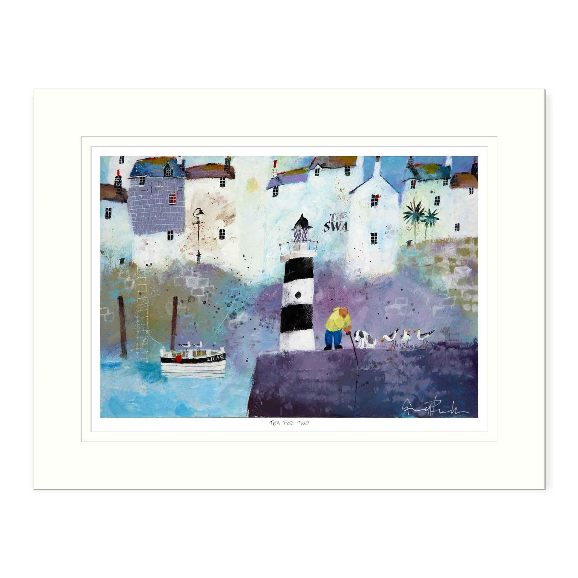 Boat & Sailing|Mounted Prints*Whistlefish Tea for Two Large Mounted Print