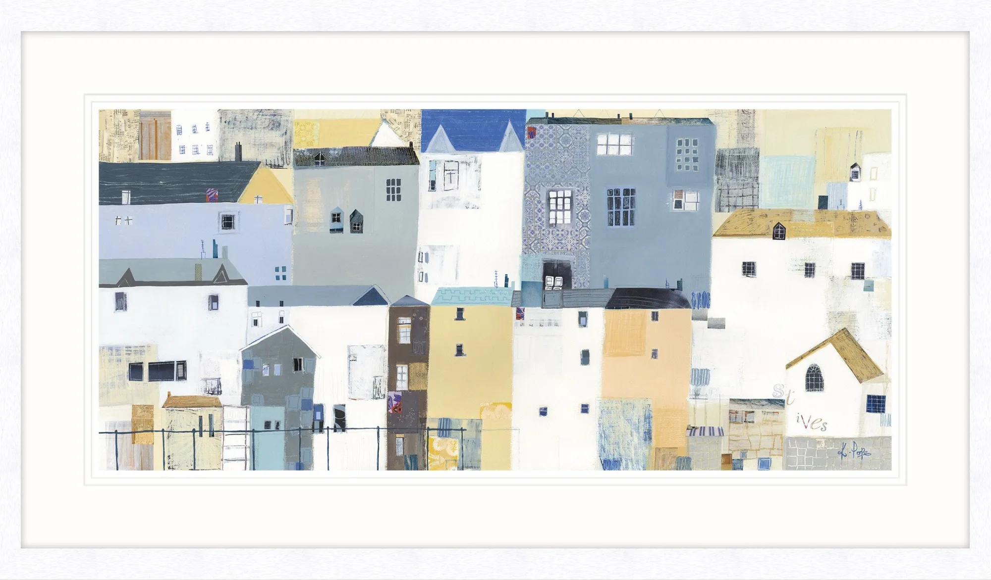 St Ives|Cornwall*Whistlefish Textures Of St Ives Framed Print
