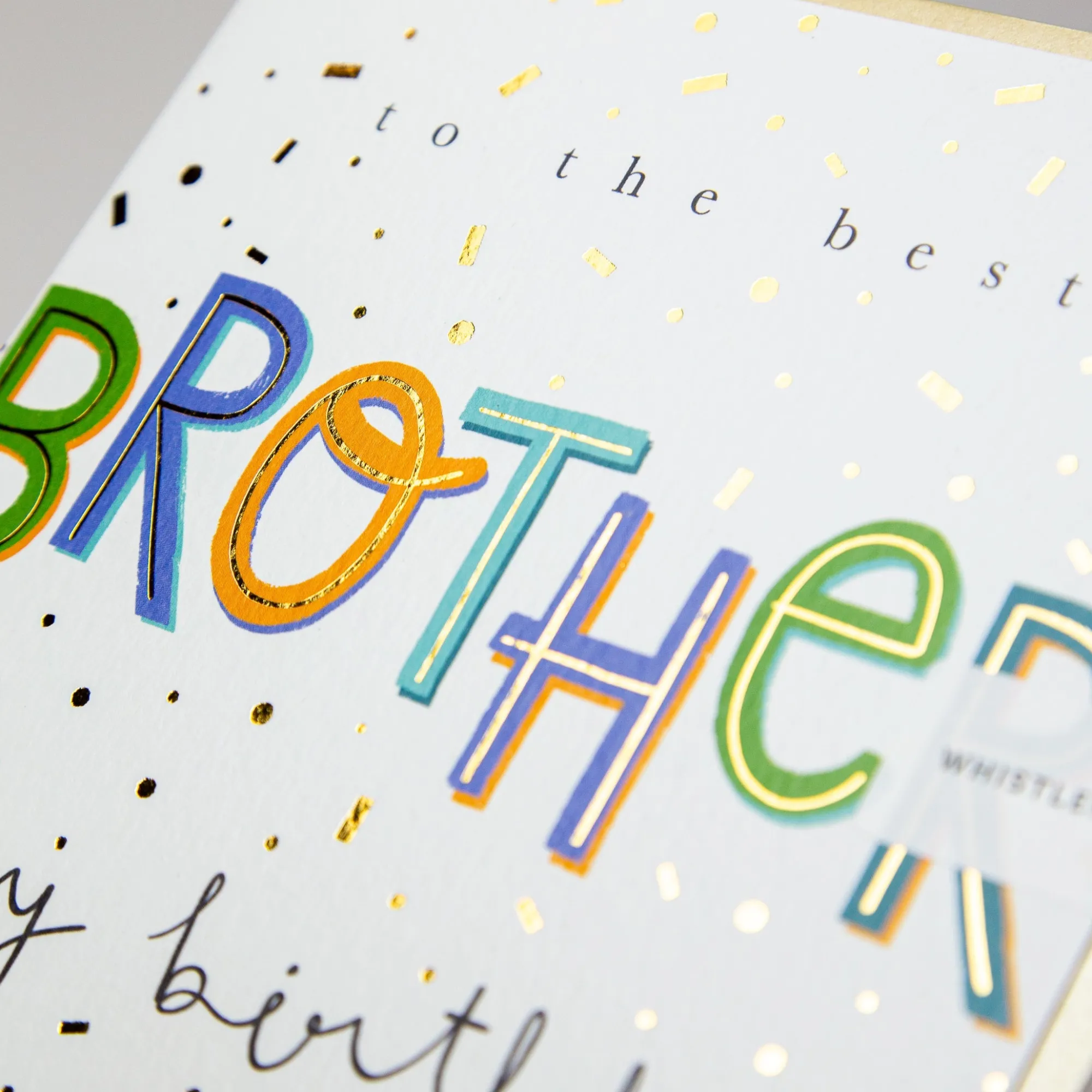 Birthday|For Relatives*Whistlefish The Best Brother Birthday Card