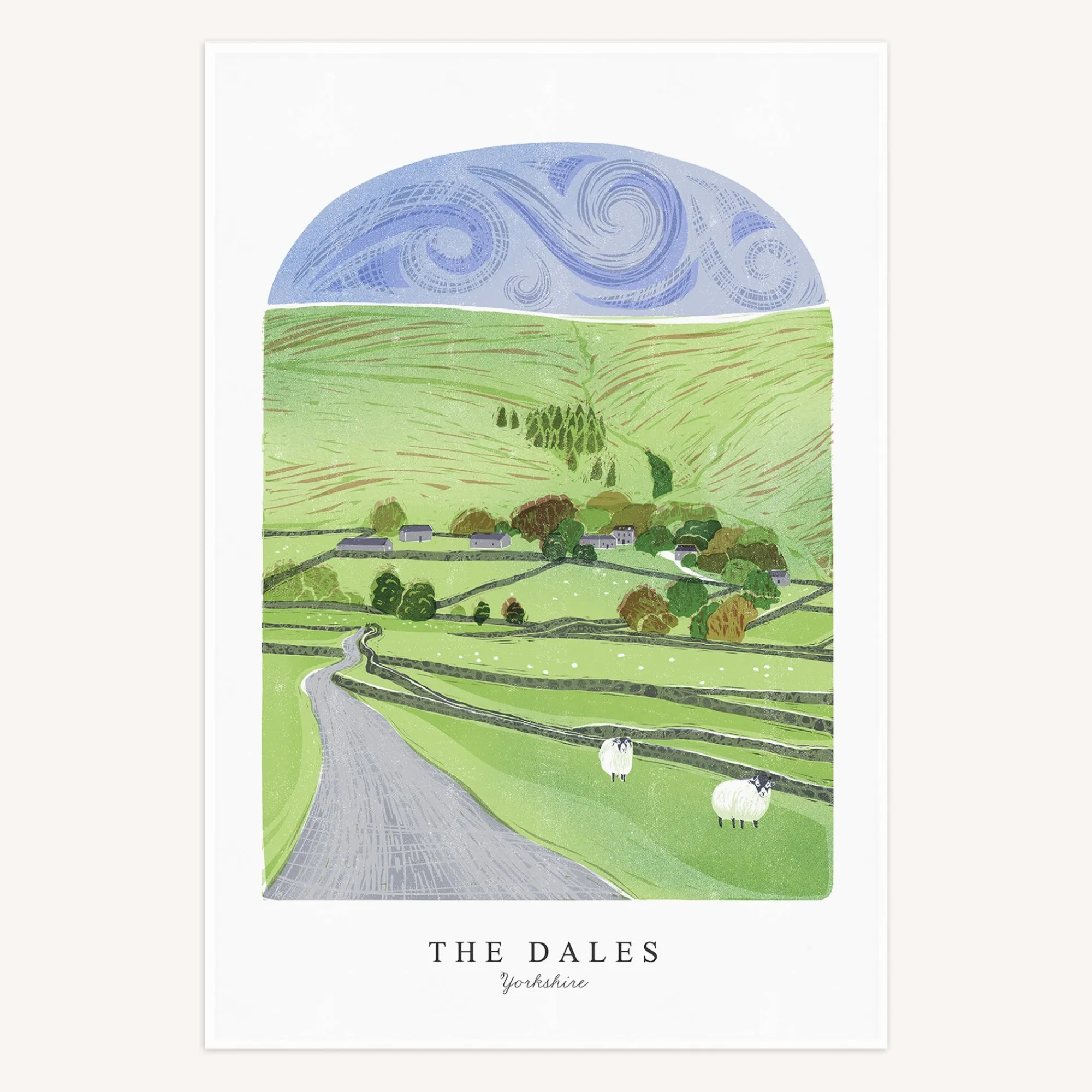 Under £20|Under £10*Whistlefish The Dales Arched Lino Tea Towel