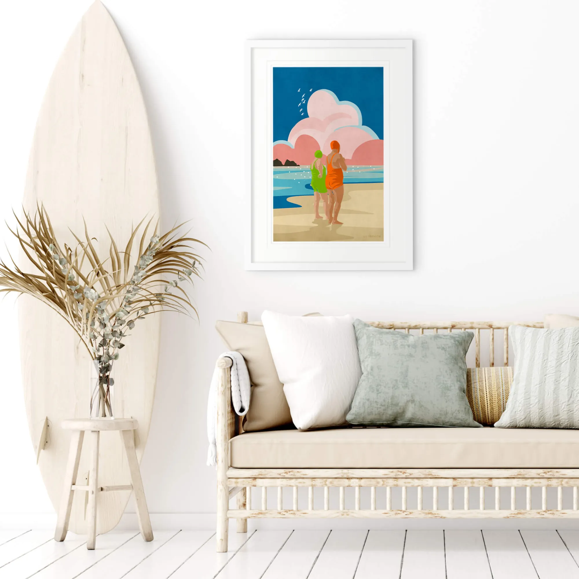 Coastal Scenes|Framed Prints*Whistlefish The Gulls Large Framed Print