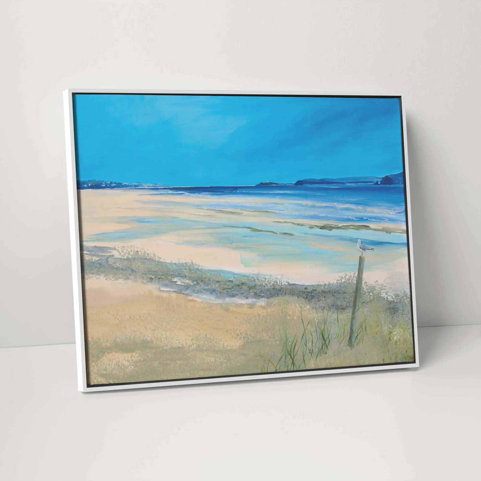 Cornwall|Coastal Scenes*Whistlefish The Lookout Porthkidney Framed Canvas