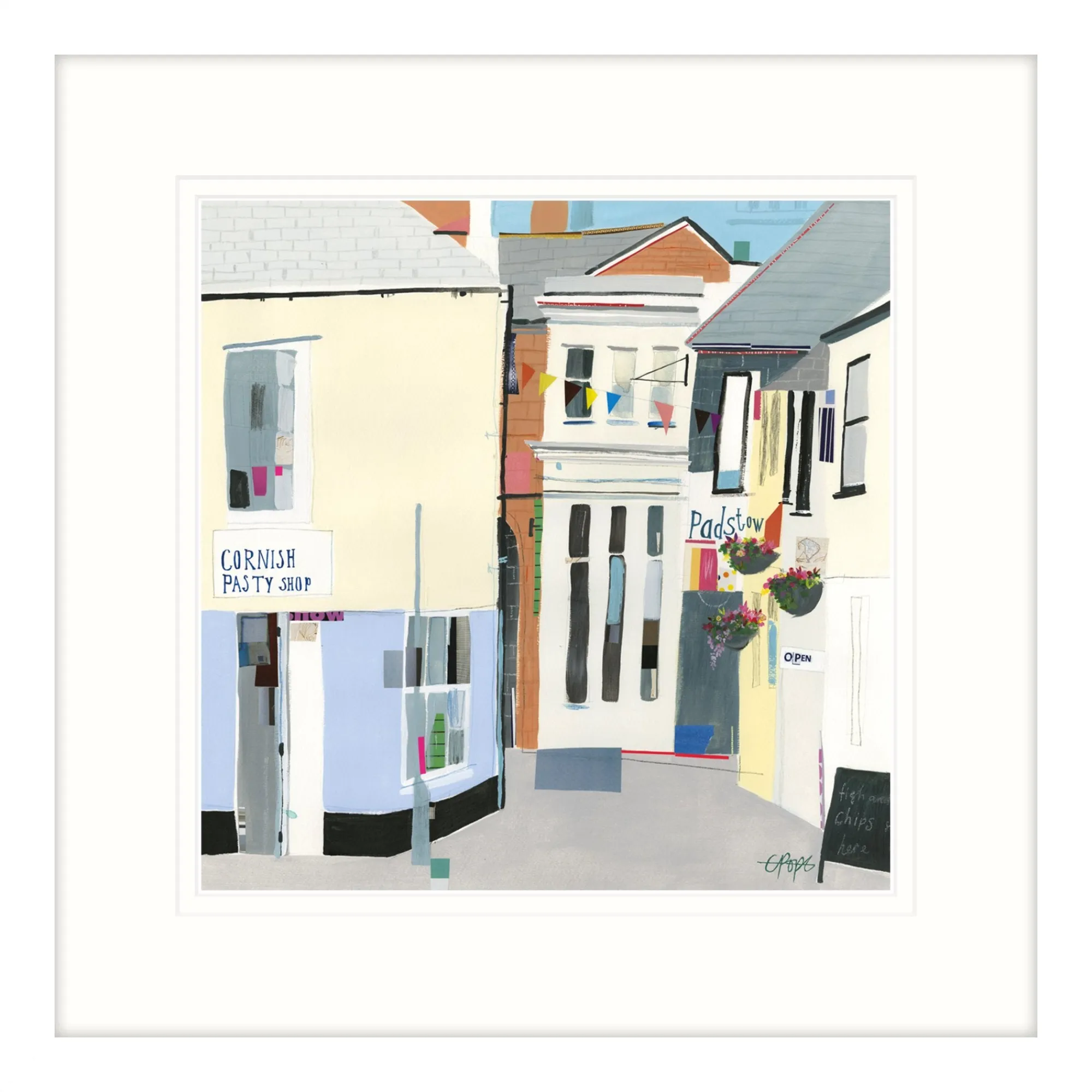 Padstow|Cornwall*Whistlefish The Strand Padstow Framed Print