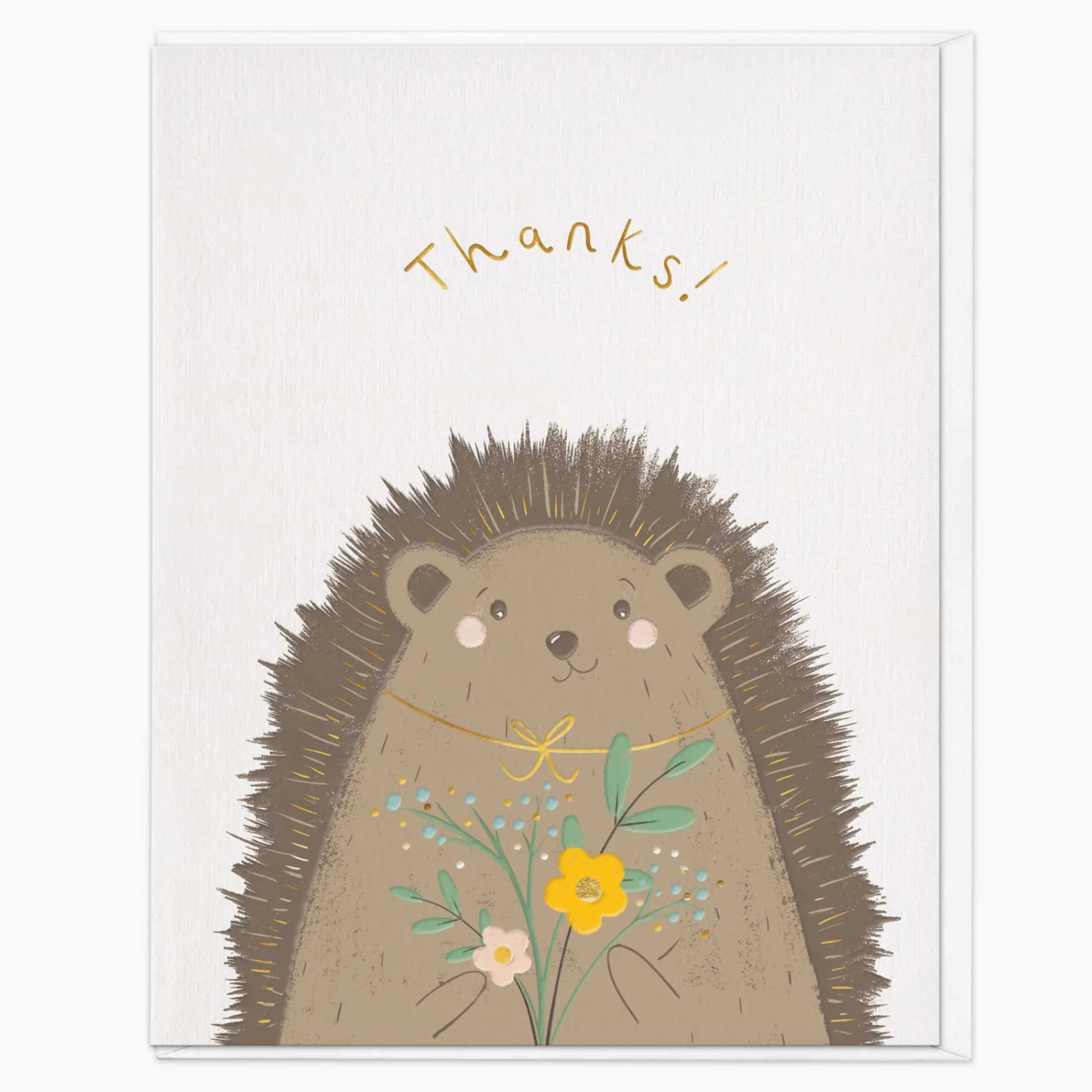 Thank You*Whistlefish Thoughtful Hedgehog Thank You Card