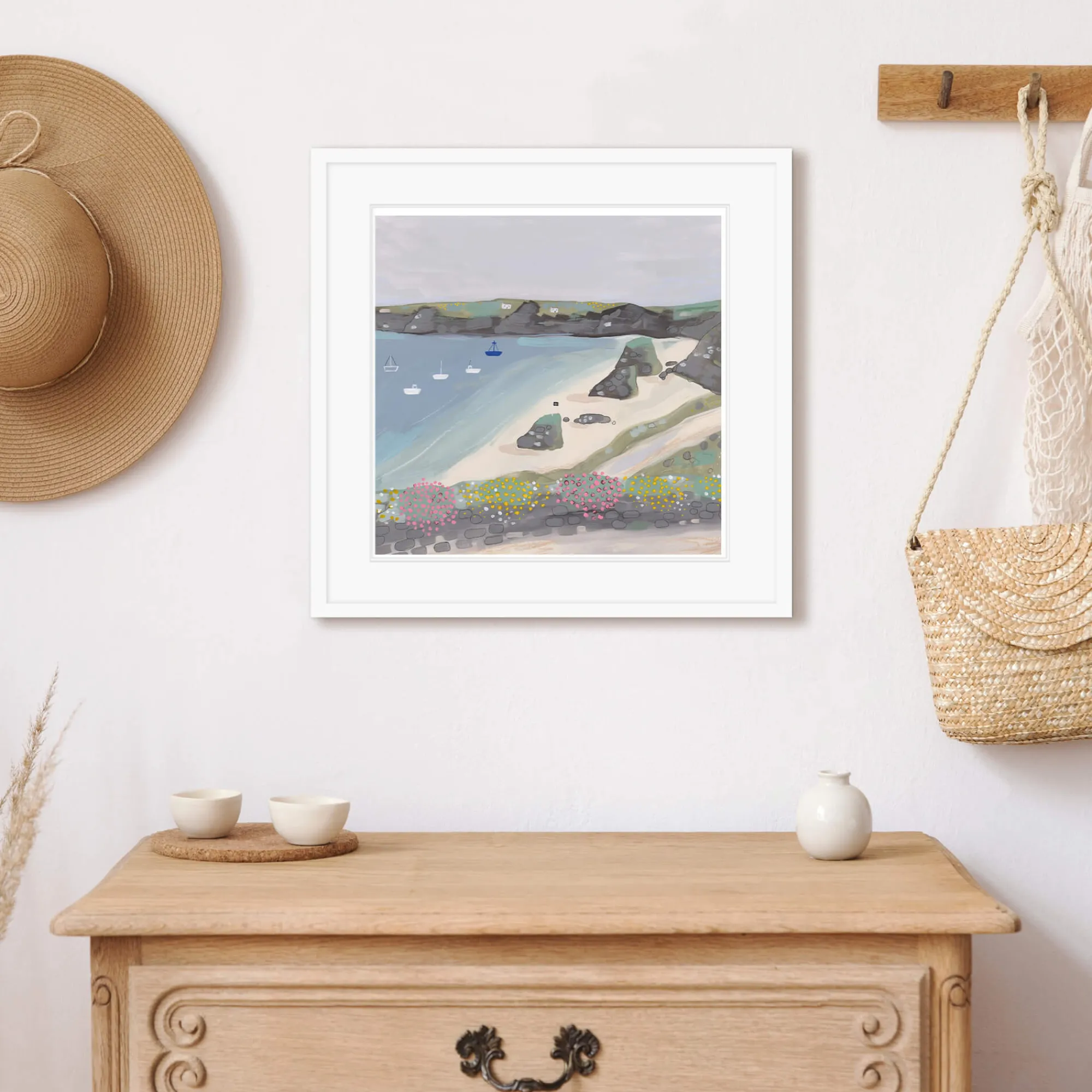 Coastal Scenes|Framed Prints*Whistlefish Three Rocks Med Framed Print