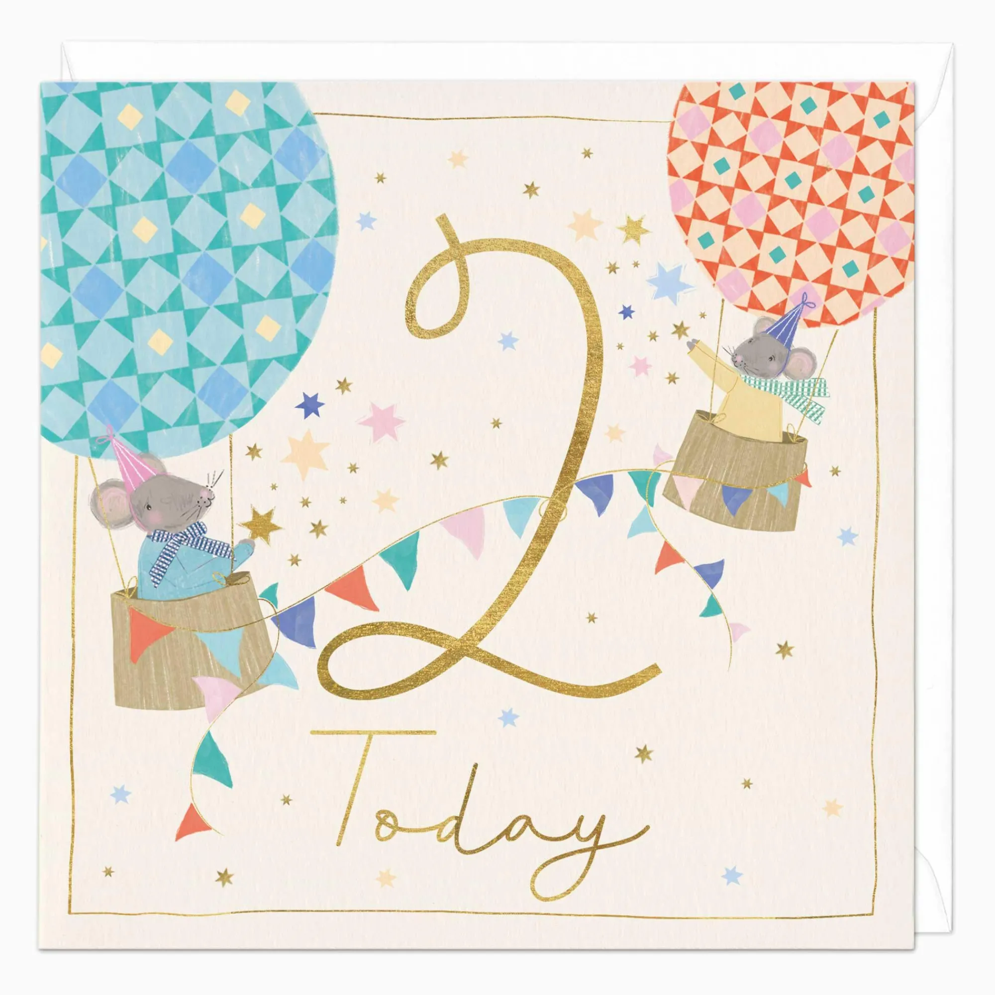 Birthday|By Age*Whistlefish Tiny Travellers Turn 2 Birthday Card