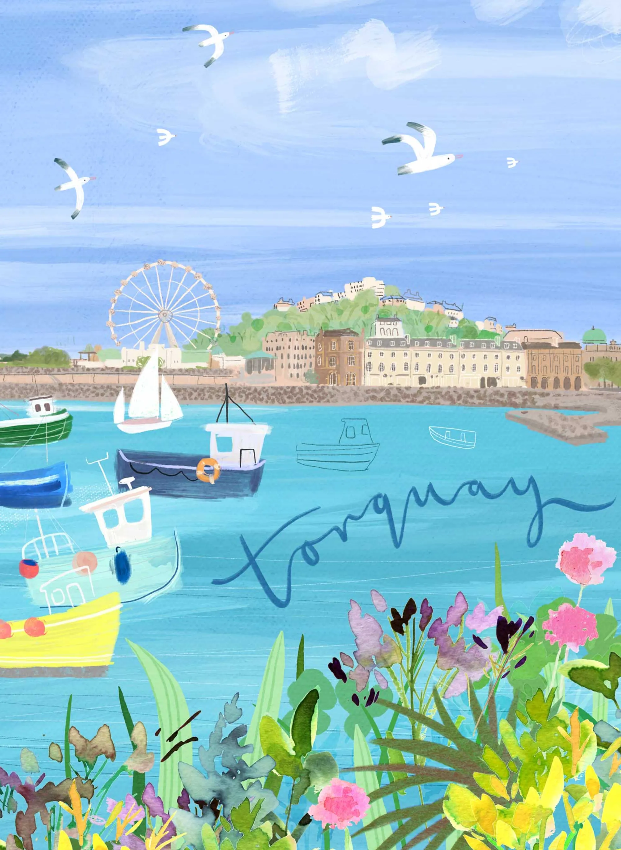 Unframed Prints*Whistlefish Torquay Med Art Print