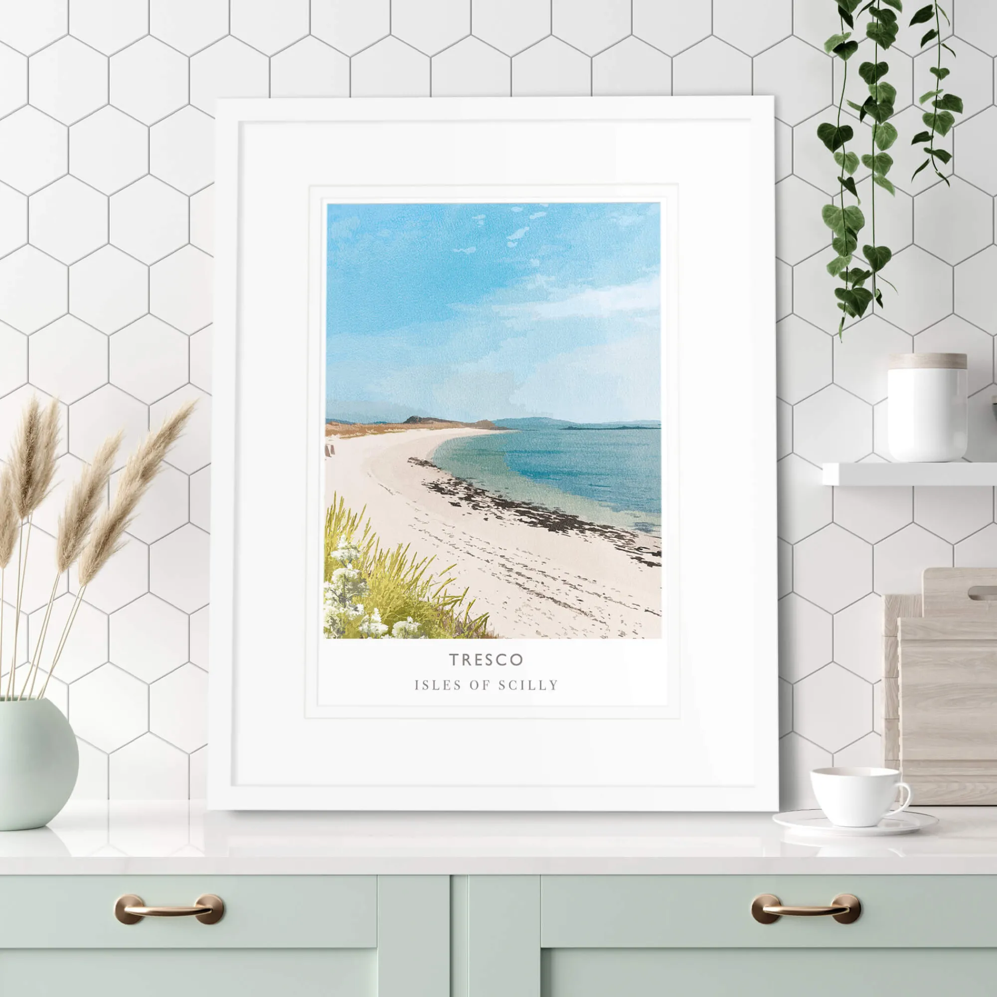 Unframed Prints*Whistlefish Tresco Isles Of Scilly Art Print