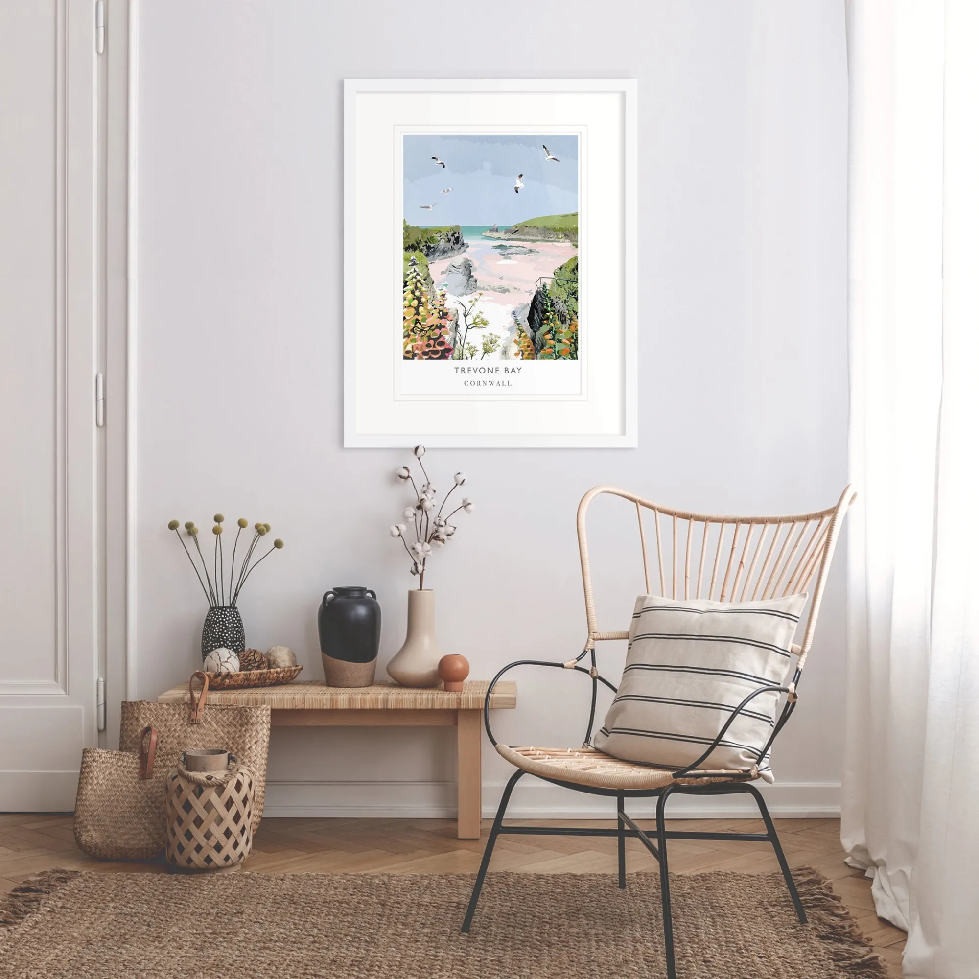 Unframed Prints*Whistlefish Trevone Bay Art Print