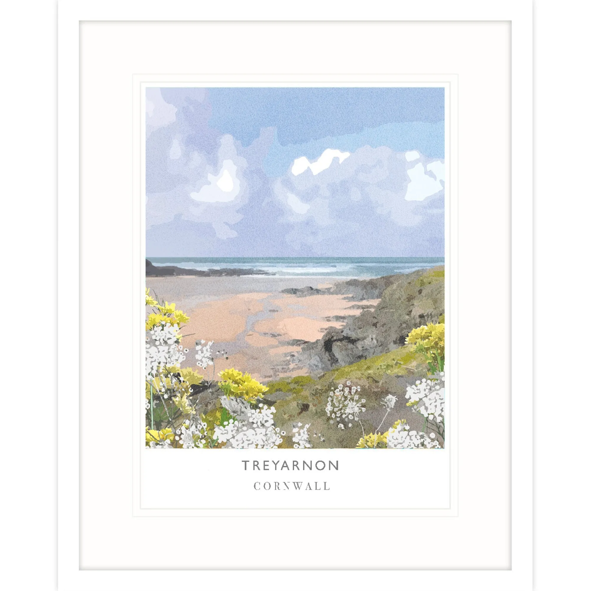 Travel|Framed Prints*Whistlefish Treyarnon Framed Print