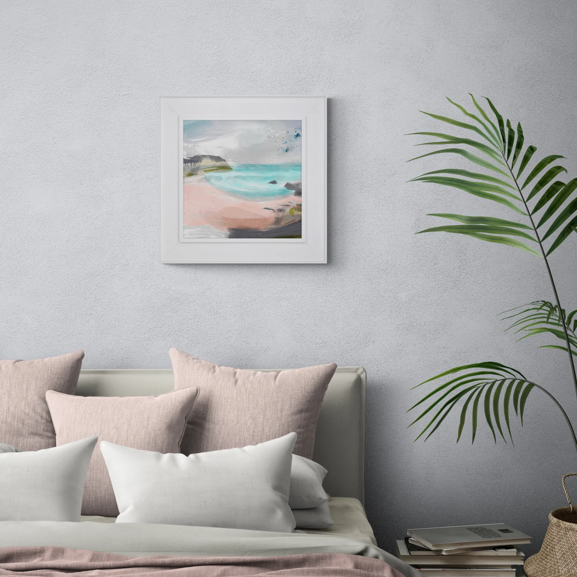 Cornwall|Coastal Scenes*Whistlefish Treyarnon Tray Framed Canvas