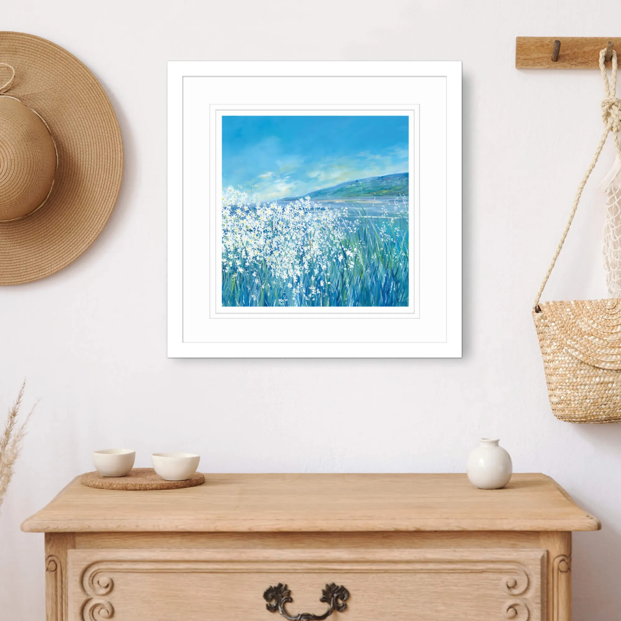 Cornwall|Coastal Scenes*Whistlefish Under A Summer Sun Medium Framed Print