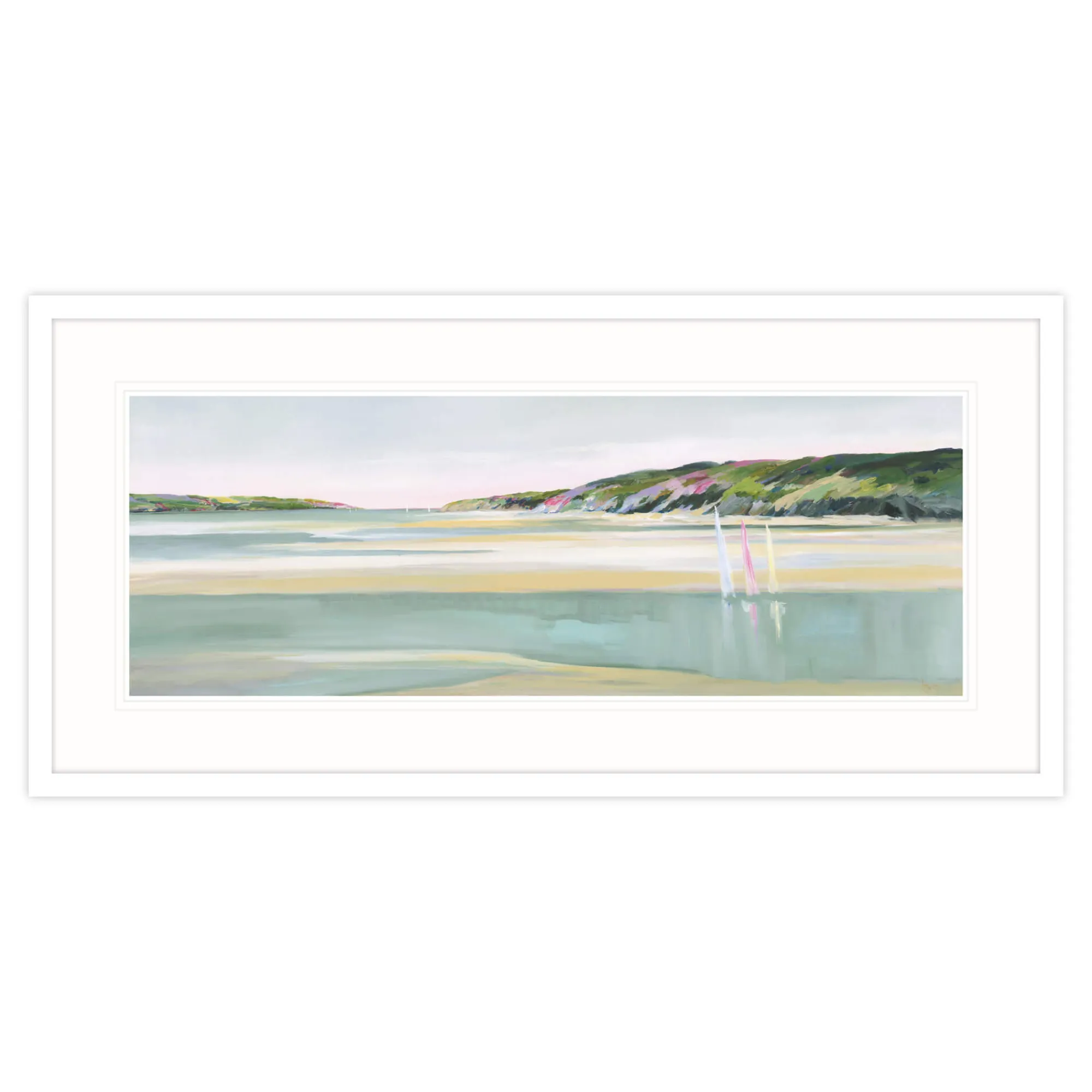 Coastal Scenes|Framed Prints*Whistlefish Wait For The Turning Tide Framed Print
