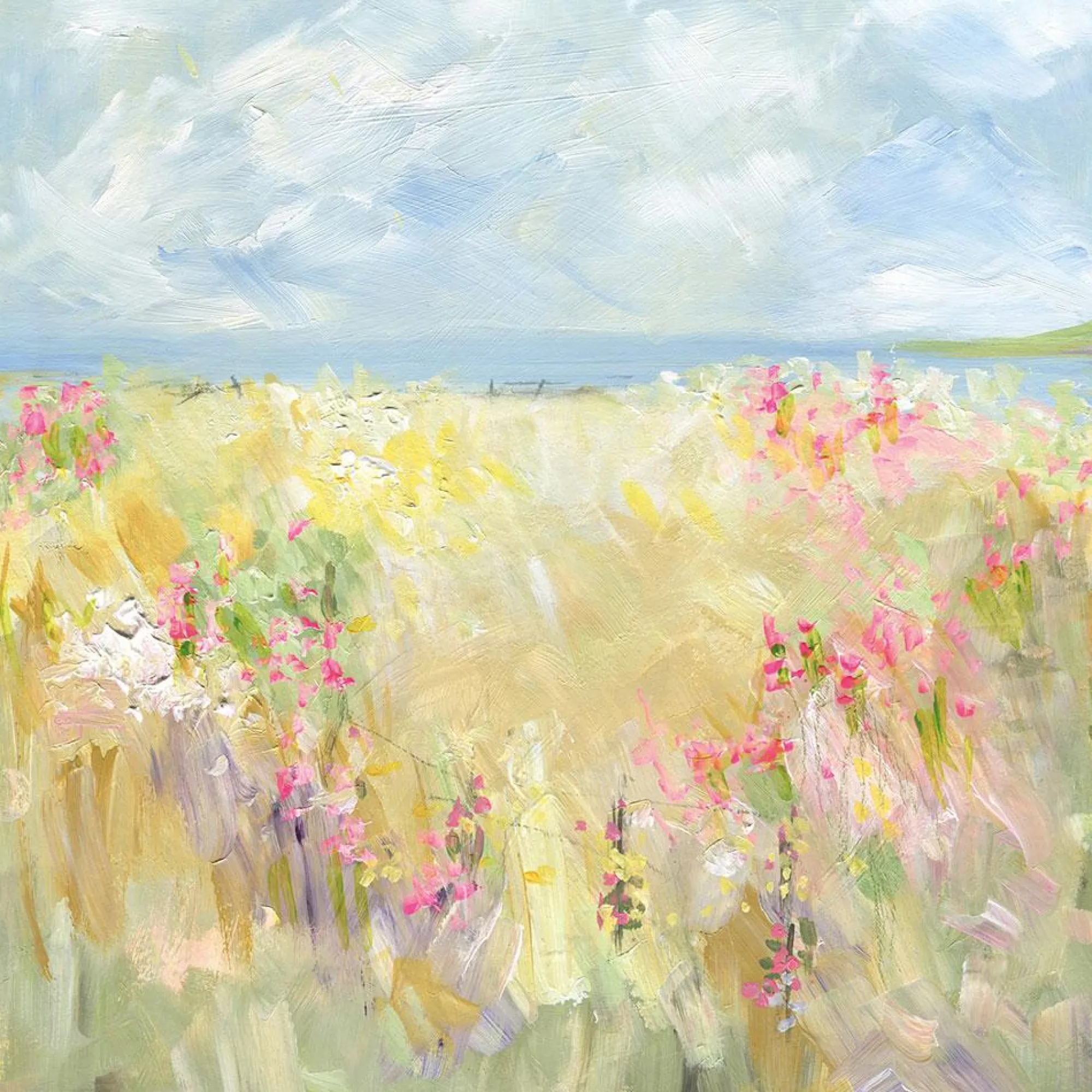 Unframed Prints*Whistlefish Walking Through The Hay Fields Art Print
