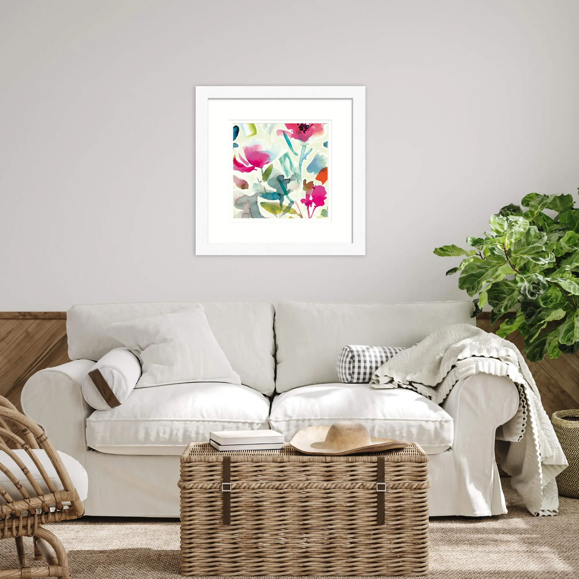 Floral & Flowers|Framed Prints*Whistlefish Watercolour Blooms Medium Framed Print