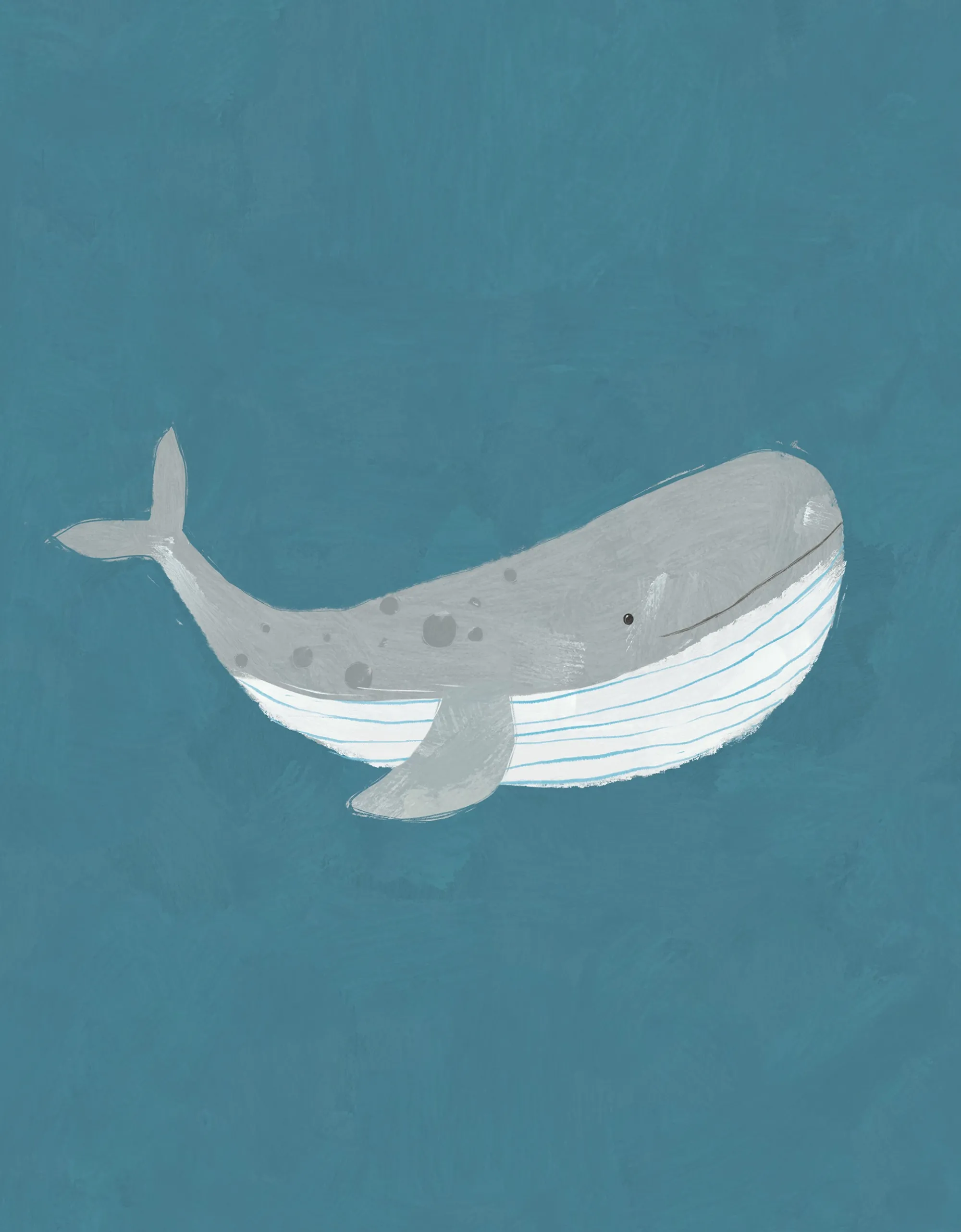 Unframed Prints*Whistlefish Whale Medium Art Print