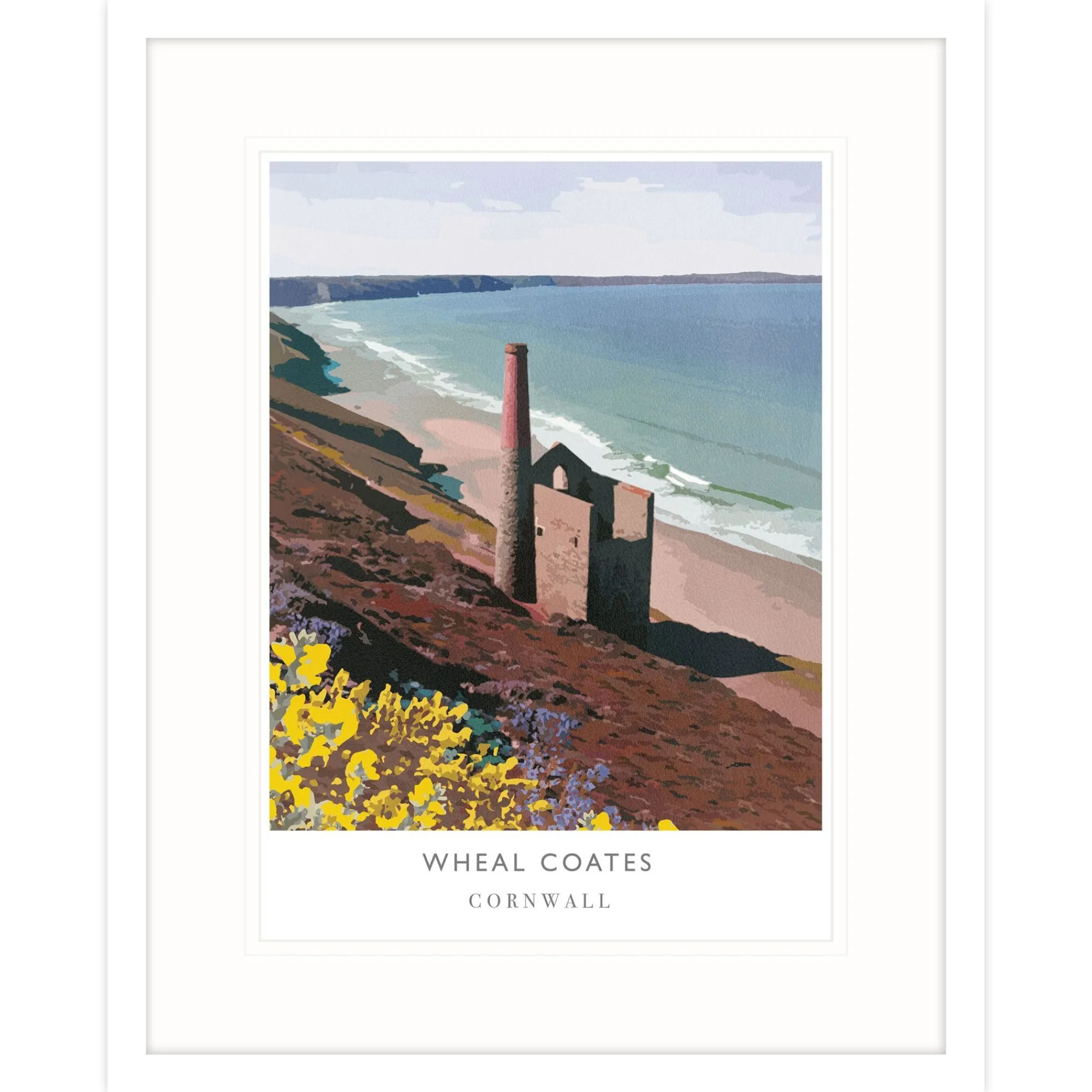 Cornwall|Travel*Whistlefish Wheal Coates Framed Print