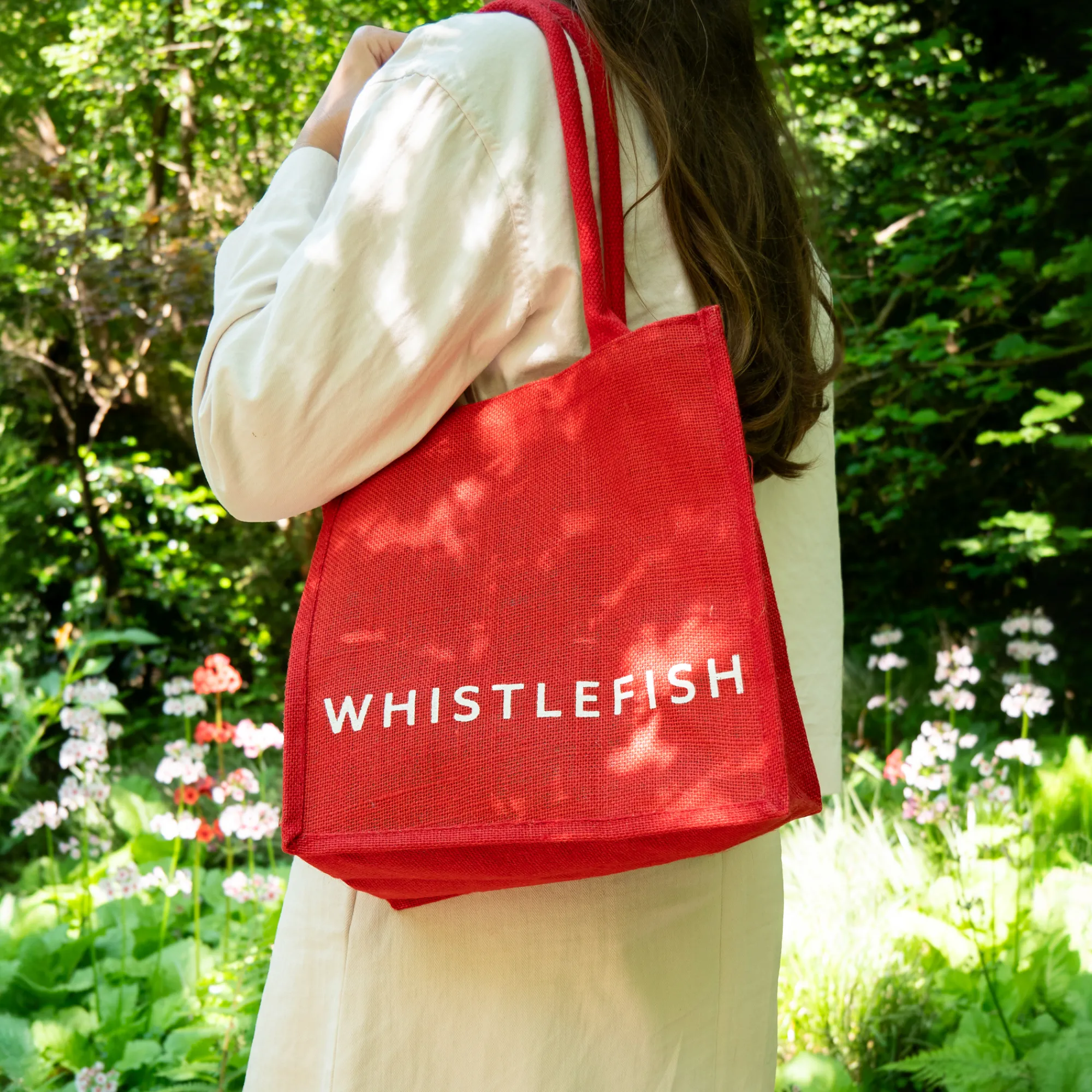 Under £20|Under £10*Whistlefish Jute Bag Red