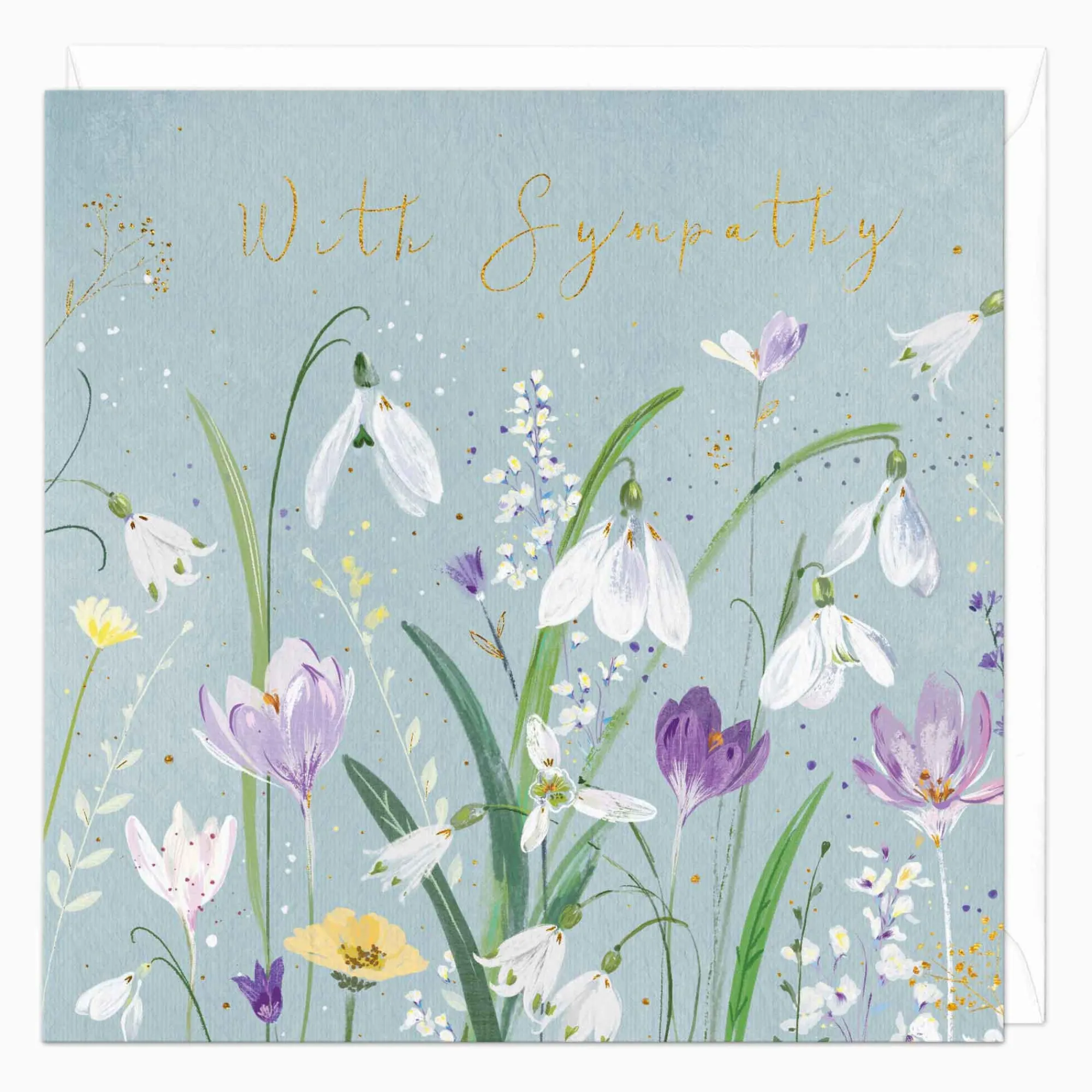 Sympathy*Whistlefish White Bells Sympathy Card