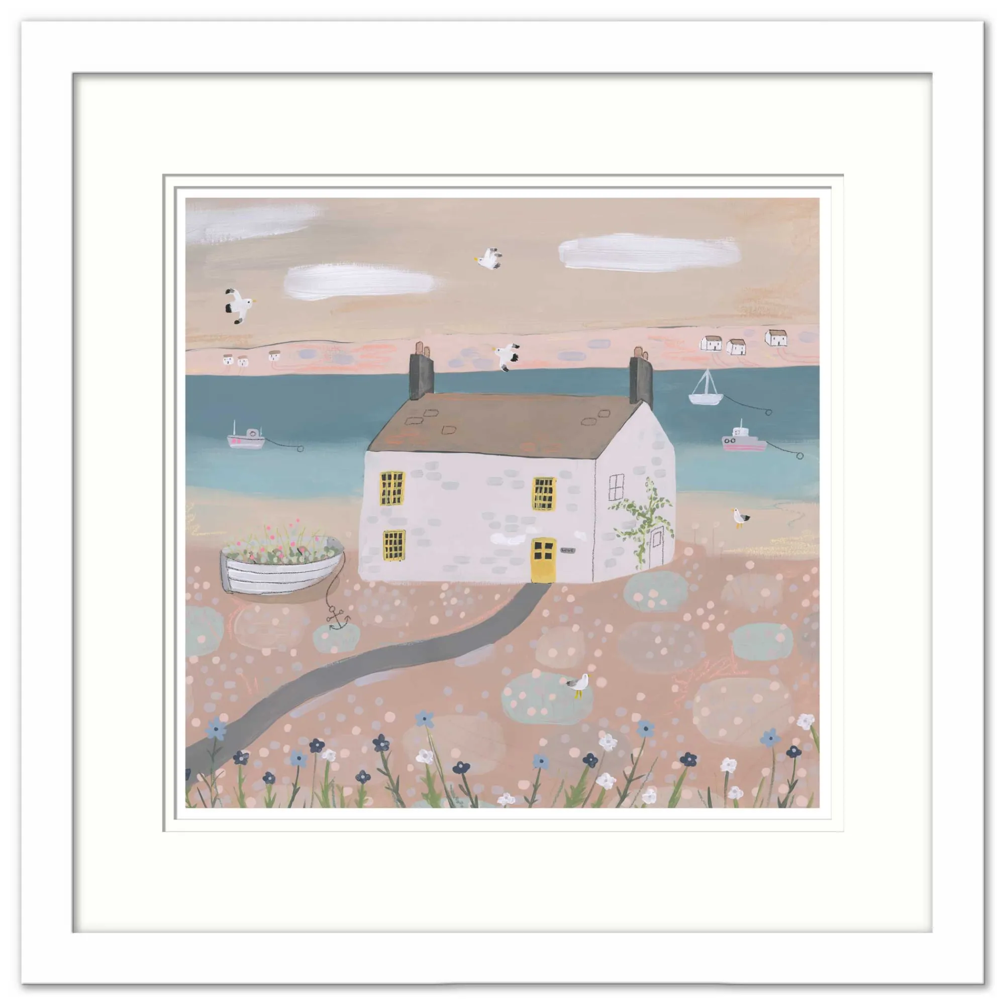 Coastal Scenes|Framed Prints*Whistlefish White House Med Framed Print