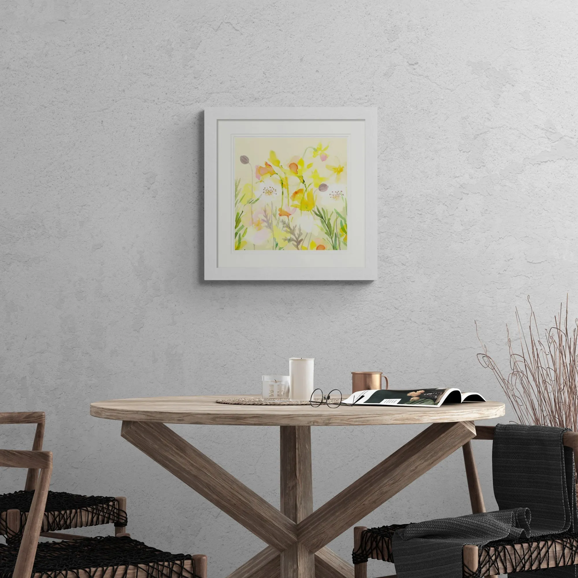 Unframed Prints*Whistlefish White Poppy Med Art Print