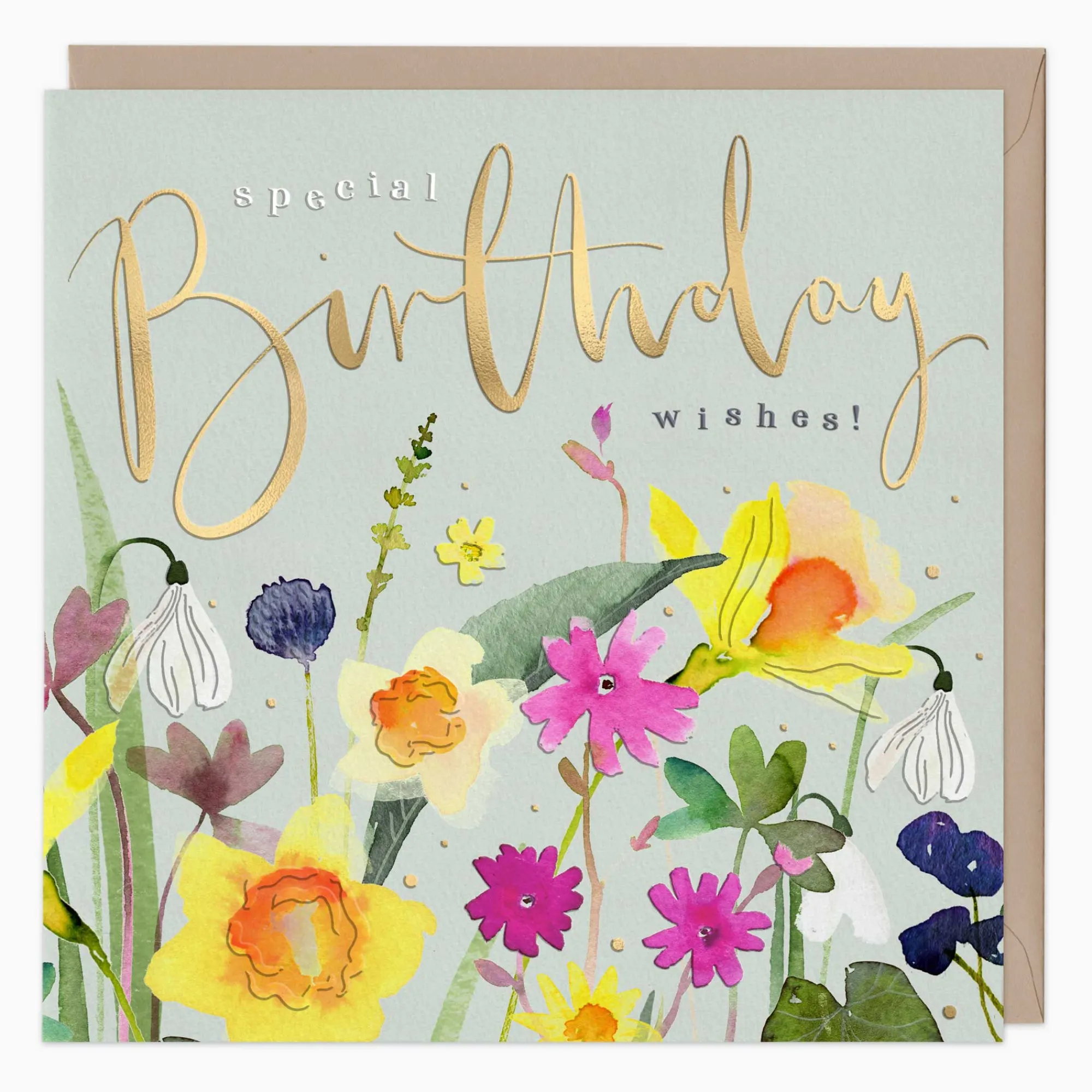 Birthday|Birthday*Whistlefish Widlflowers Special Luxury Birthday Card