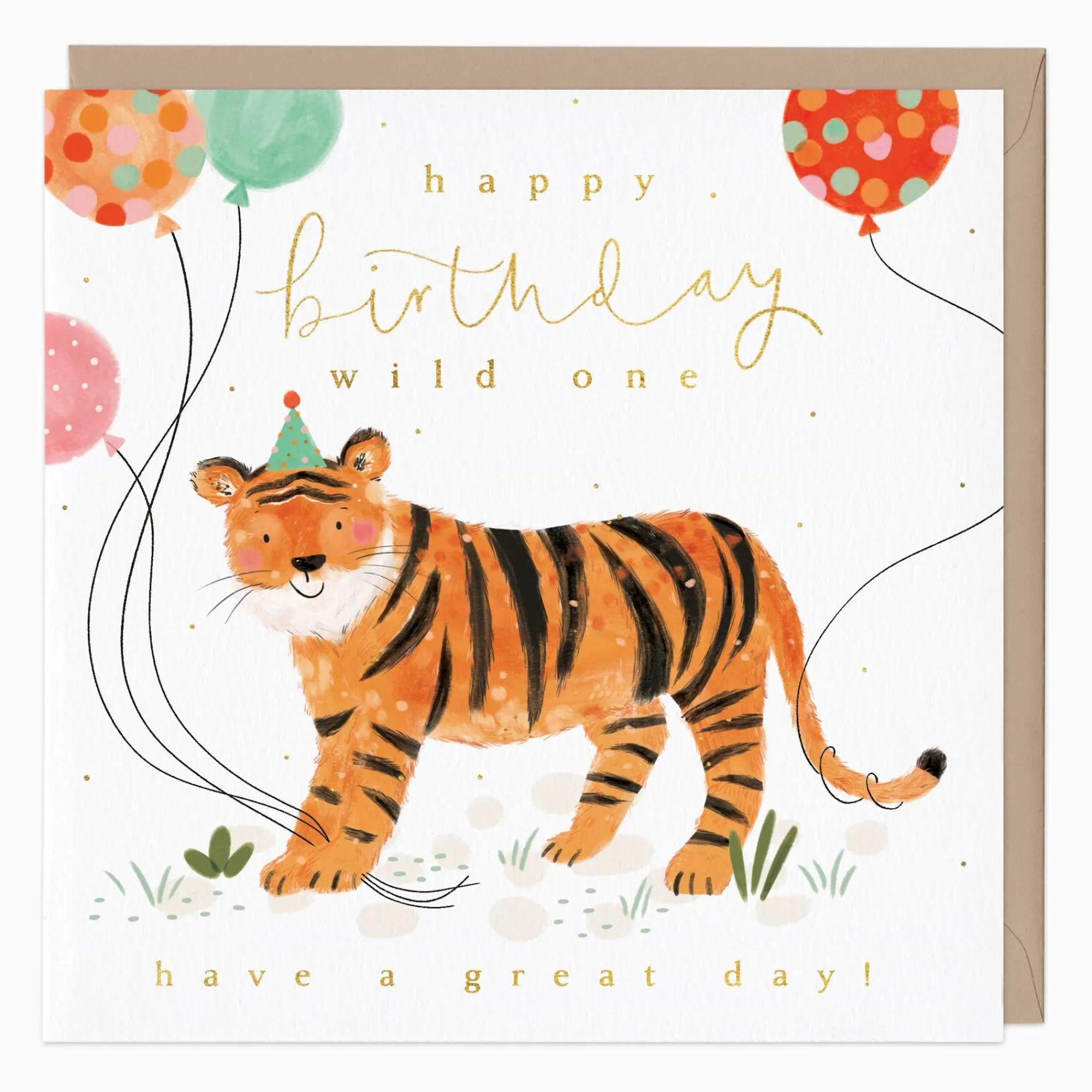 Birthday|For Children*Whistlefish Wild Tiger Birthday Card