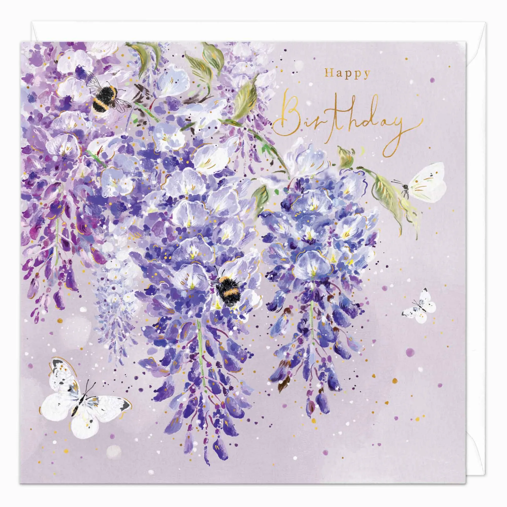 Birthday|For Her*Whistlefish Wisteria Bloom Birthday Card