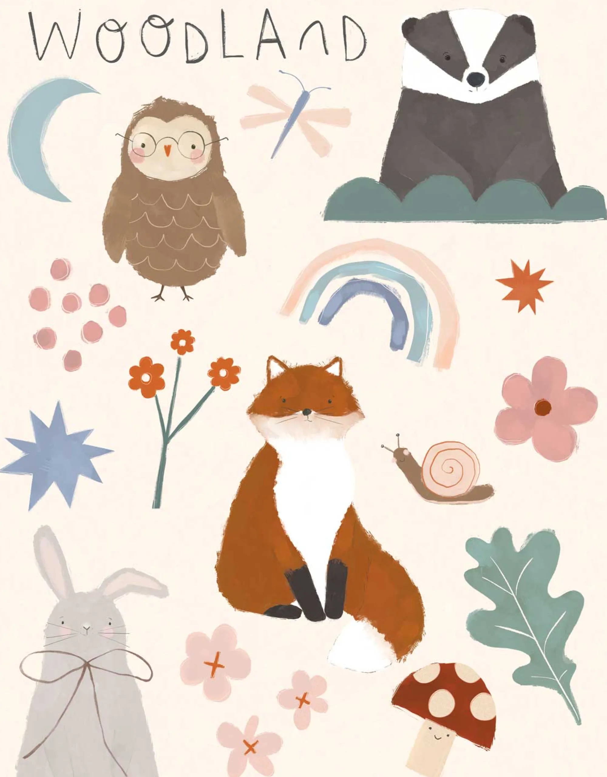 Unframed Prints*Whistlefish Woodland Friends Medium Art Print