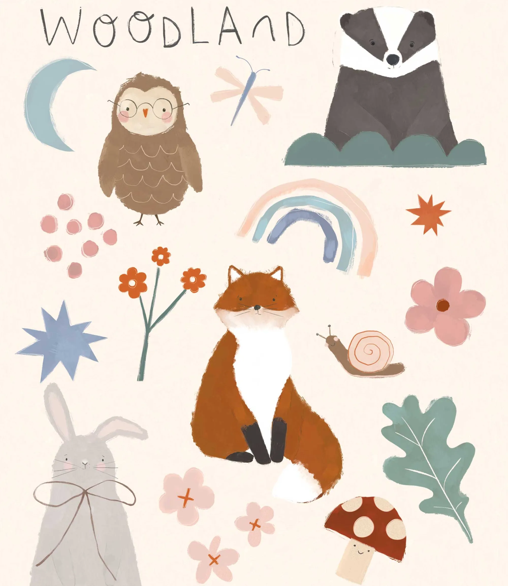 Unframed Prints*Whistlefish Woodland Friends Small Art Print
