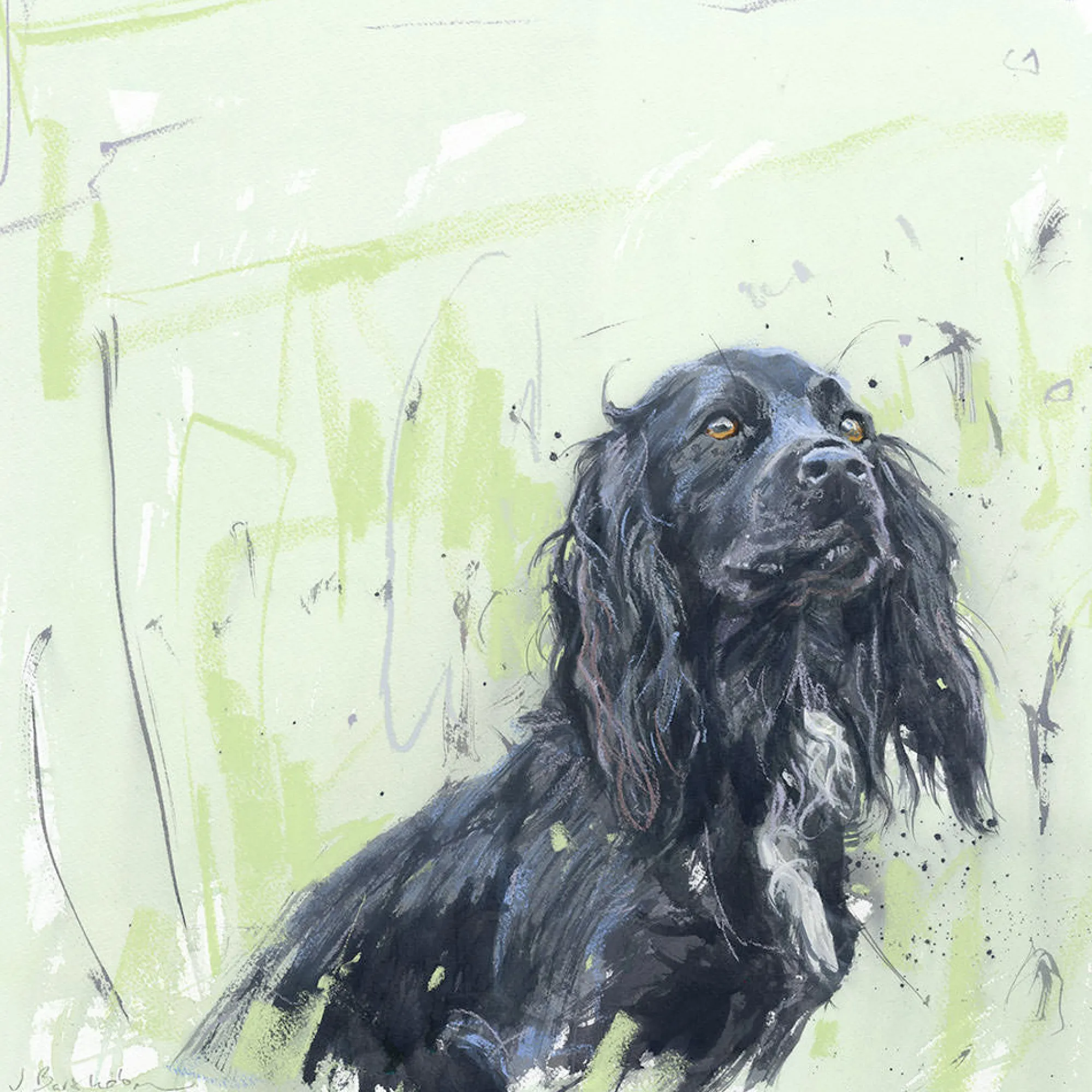 Unframed Prints*Whistlefish Working Cocker Art Print